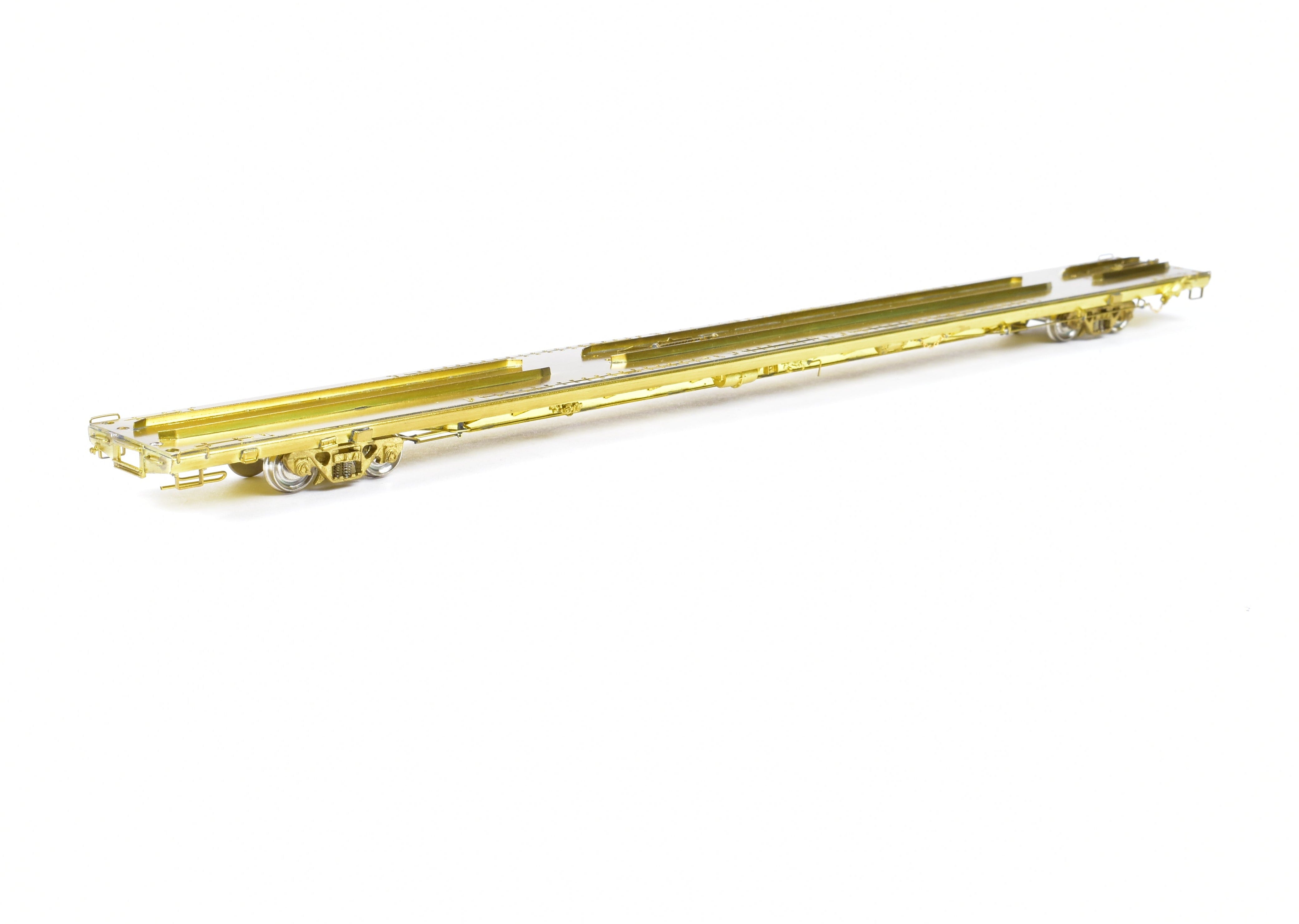 HO Scale Brass OMI - Overland Models, Inc. Maine Central (MEC) TOFC Trailer Train Flat Car Measuring 89 Feet and 4 Inches