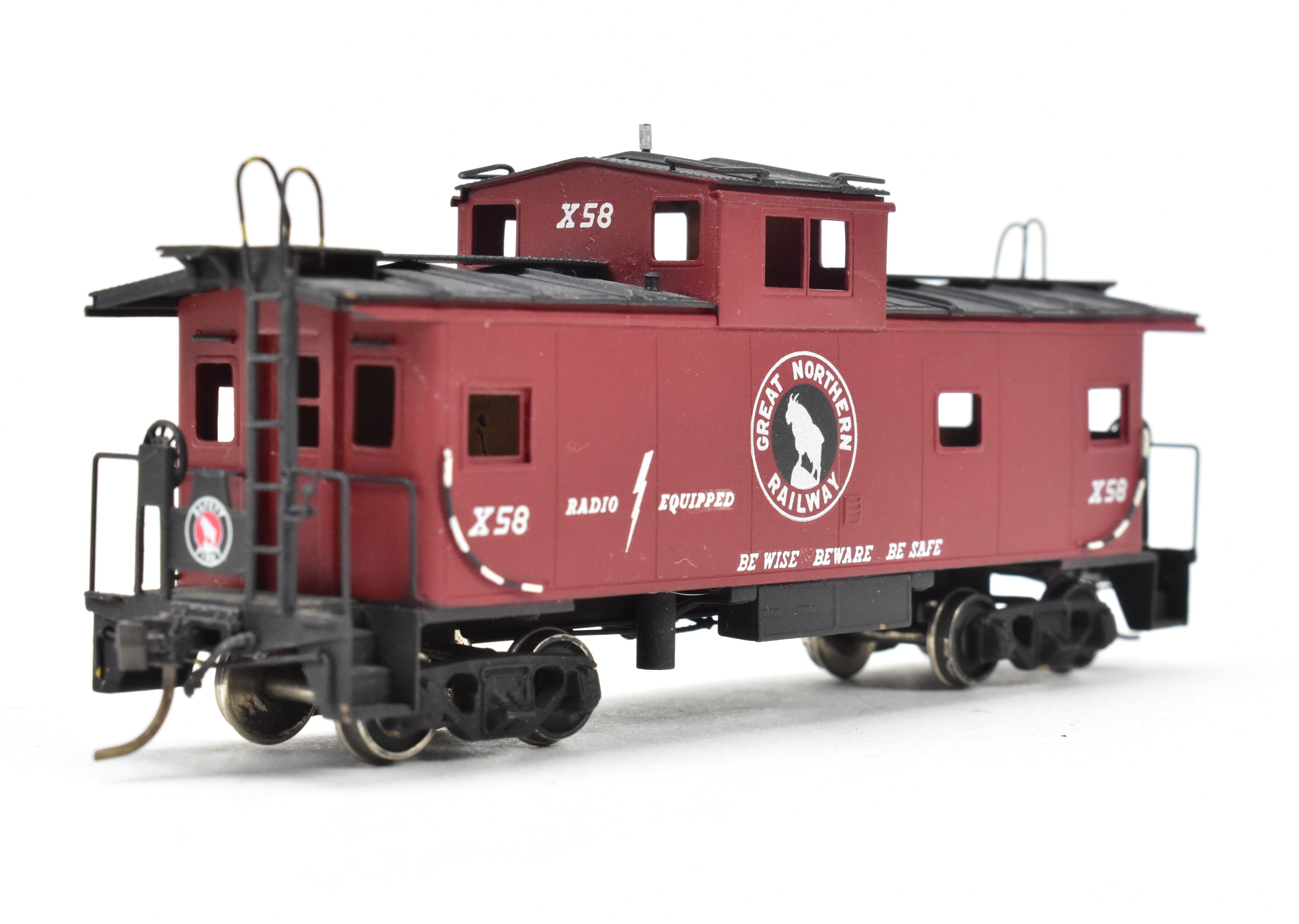 HO Scale Brass Model - Oriental Limited Great Northern Caboose X41 - 95, Custom - Painted C/P #X58