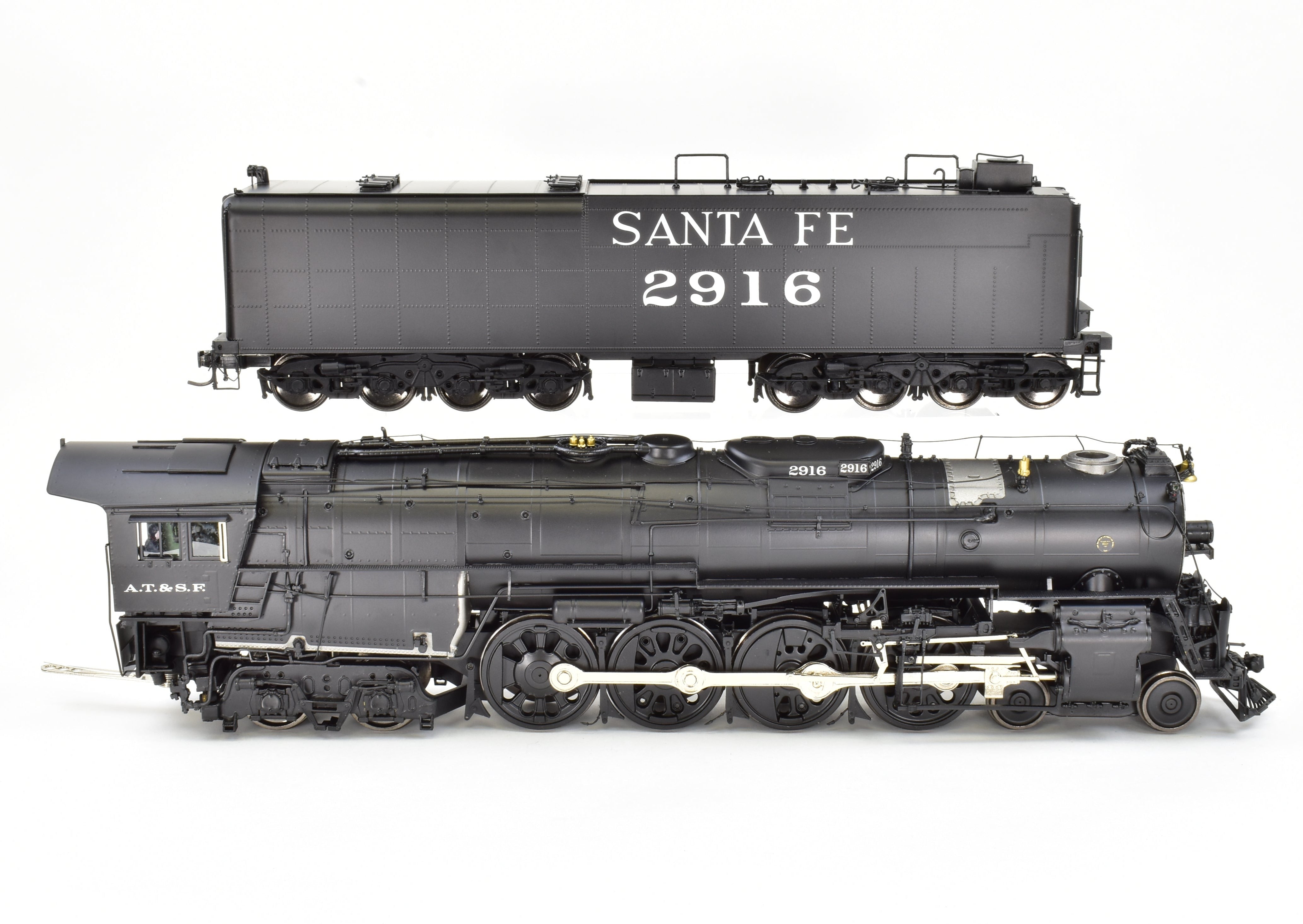 O Scale Brass Sunset Models ATSF - Santa Fe 2900 Class 4-8-4 Factory Painted Locomotive
