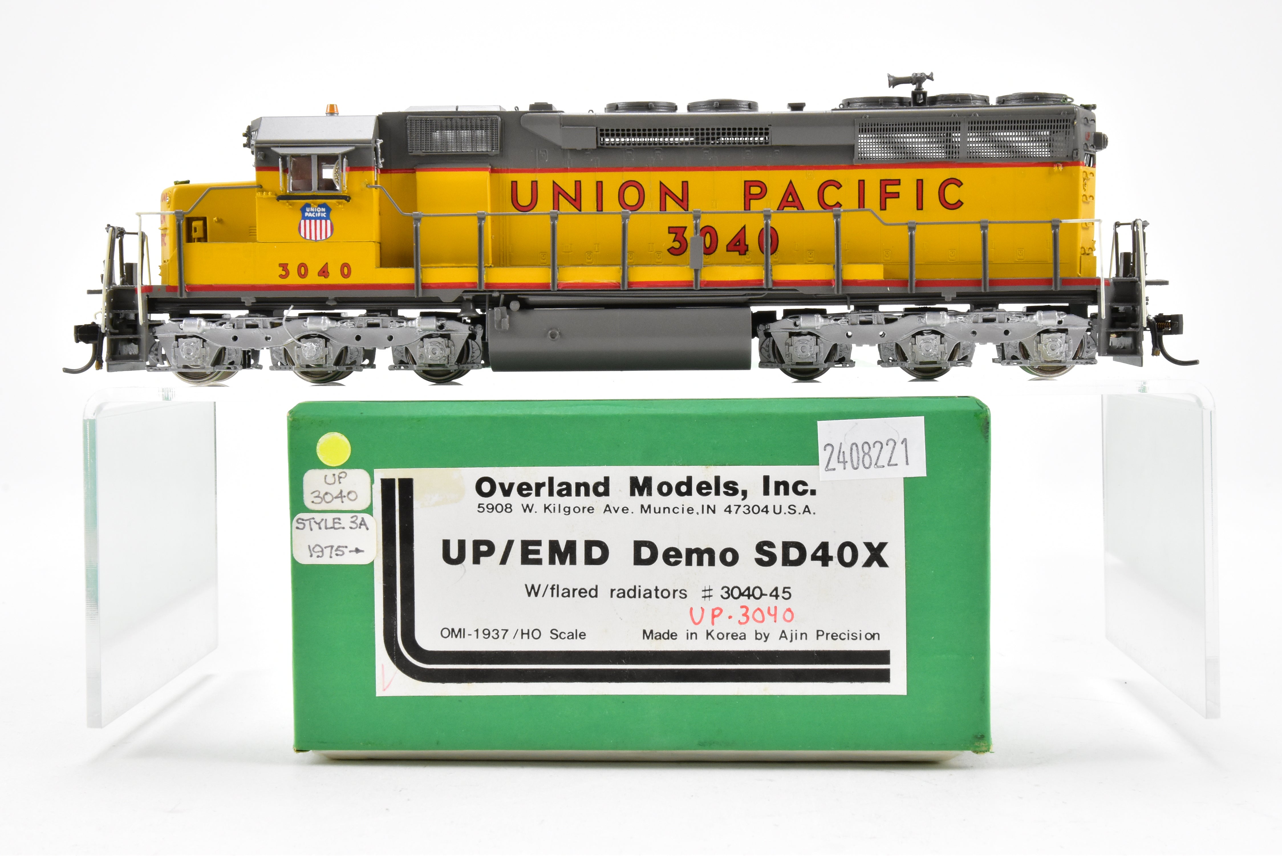 HO Brass OMI - Overland Models Inc. Union Pacific EMD SD40X 3040 Custom Painted