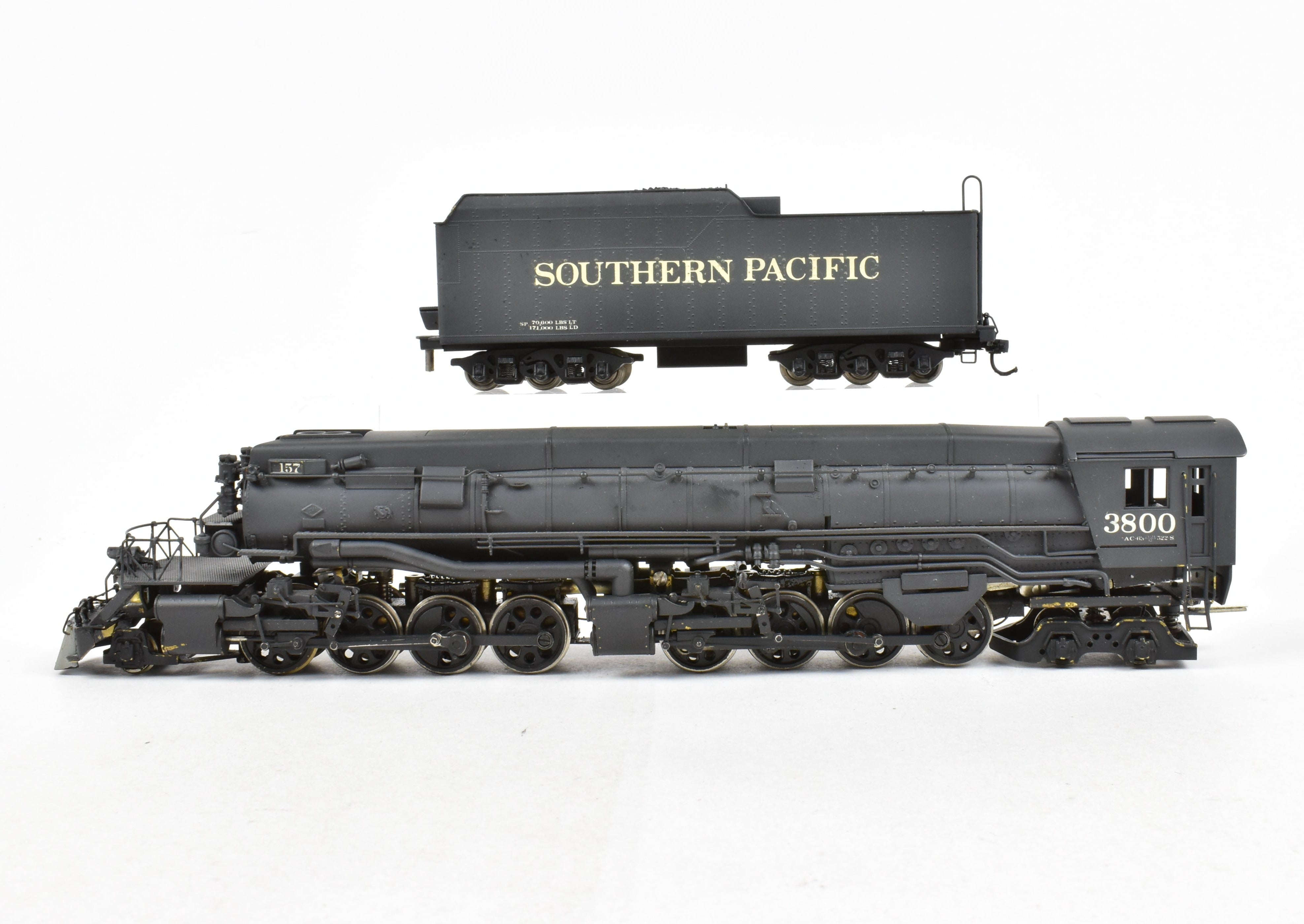 HO Scale Brass Gem Models SP Southern Pacific AC-9 2-8-8-4 Custom Painted Coal Version