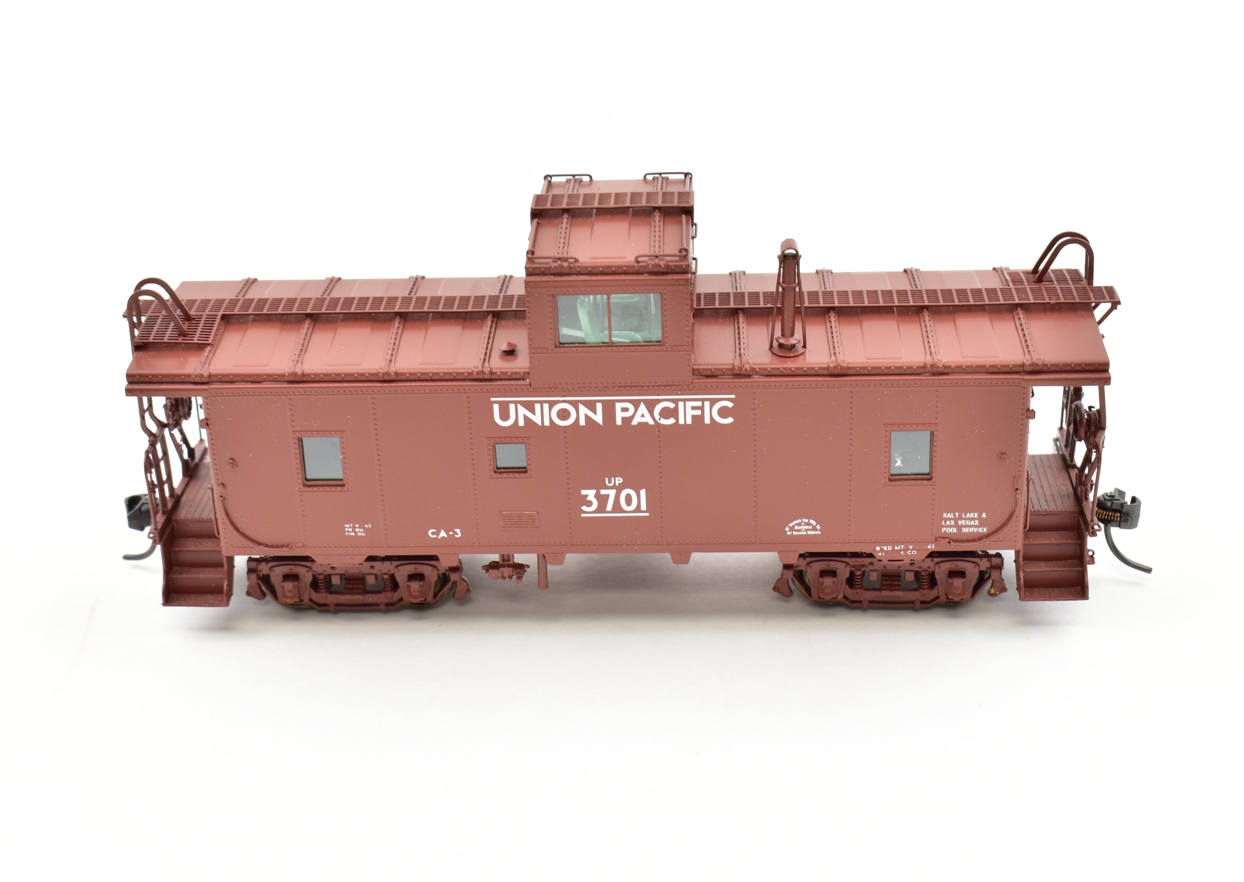 HO Scale Brass Caboose Model - OMI (Overland Models, Inc.) Union Pacific CA - 3 Caboose from 2000 Run with Full Interior