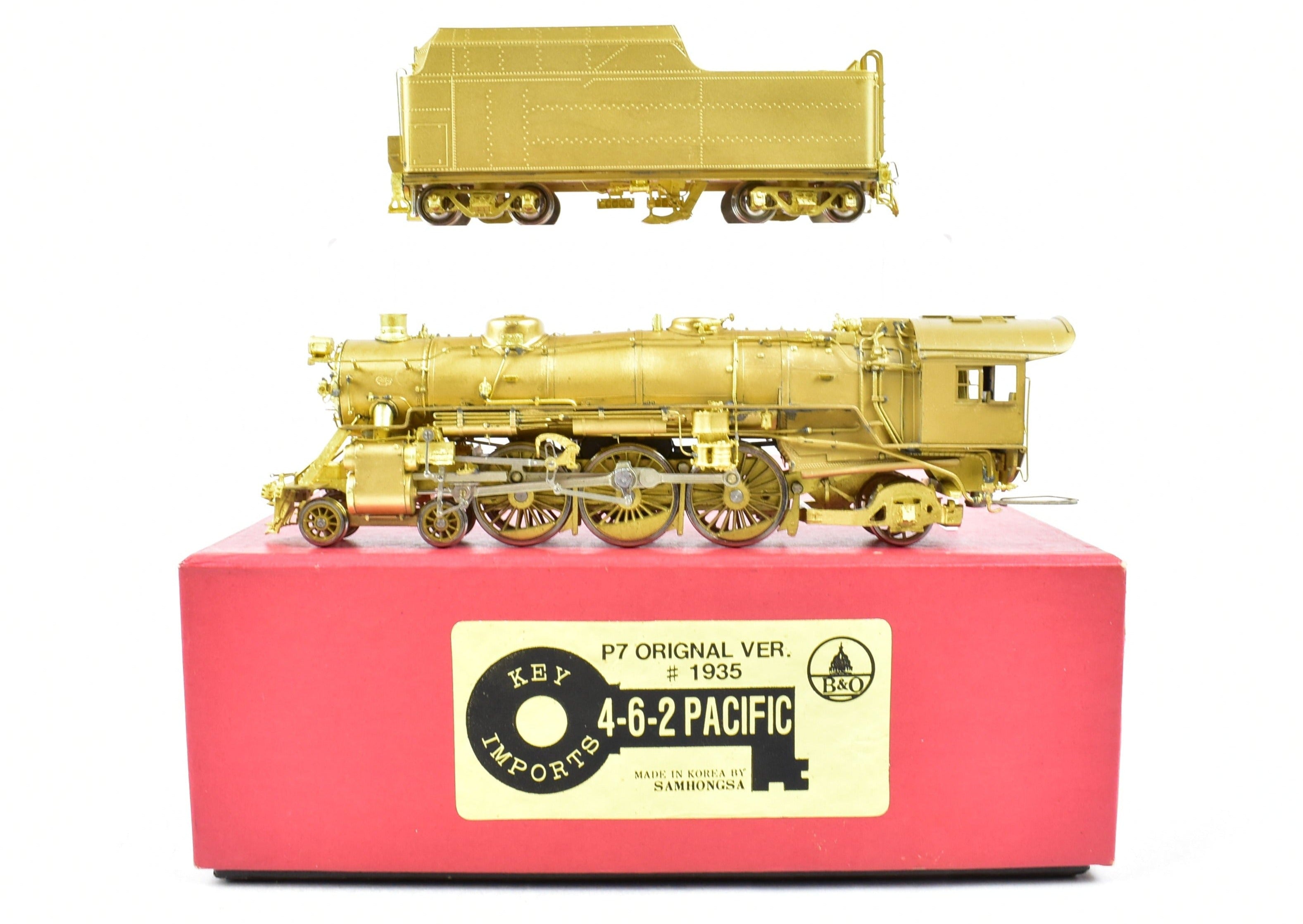 HO Brass Key Imports B&O P-7 4-6-2 Pacific Model No. 1935, Original Version