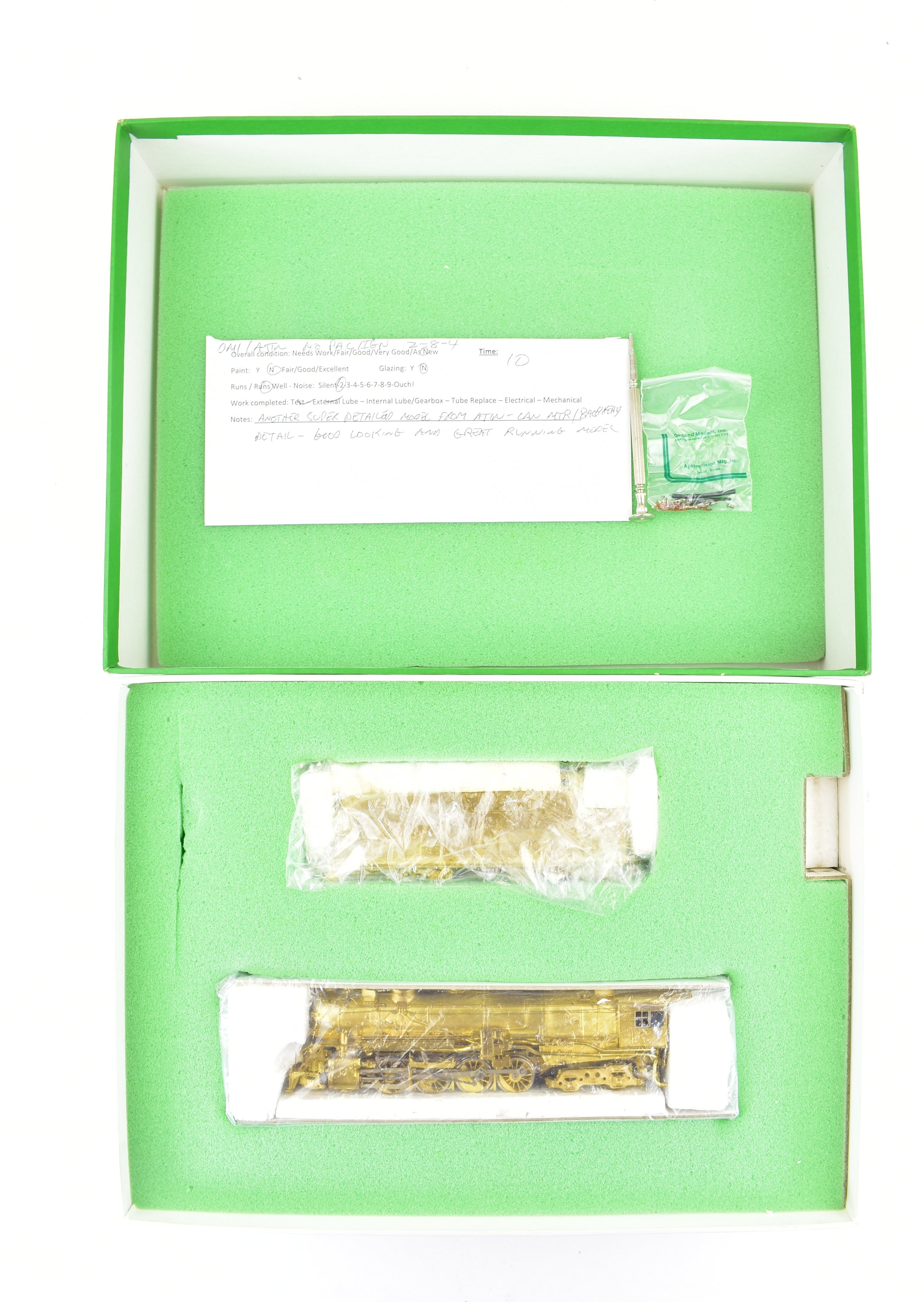 HO Scale Brass Model Train by Overland Models, Inc. - International-Great Northern/Missouri Pacific 2-8-4 Locomotive