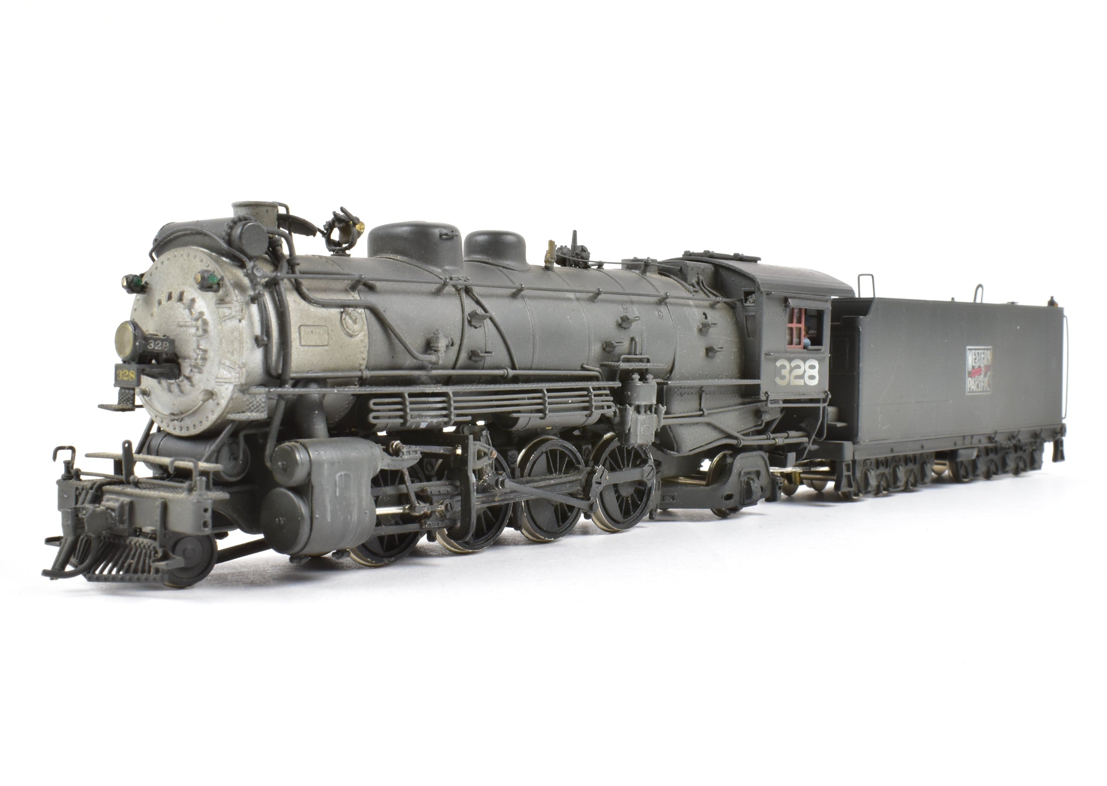 HO Scale Brass Pacific Fast Mail (PFM) - United Western Pacific MK - 60 2 - 8 - 2 Mikado Locomotive Model, Custom Painted and Weathered for Collectors