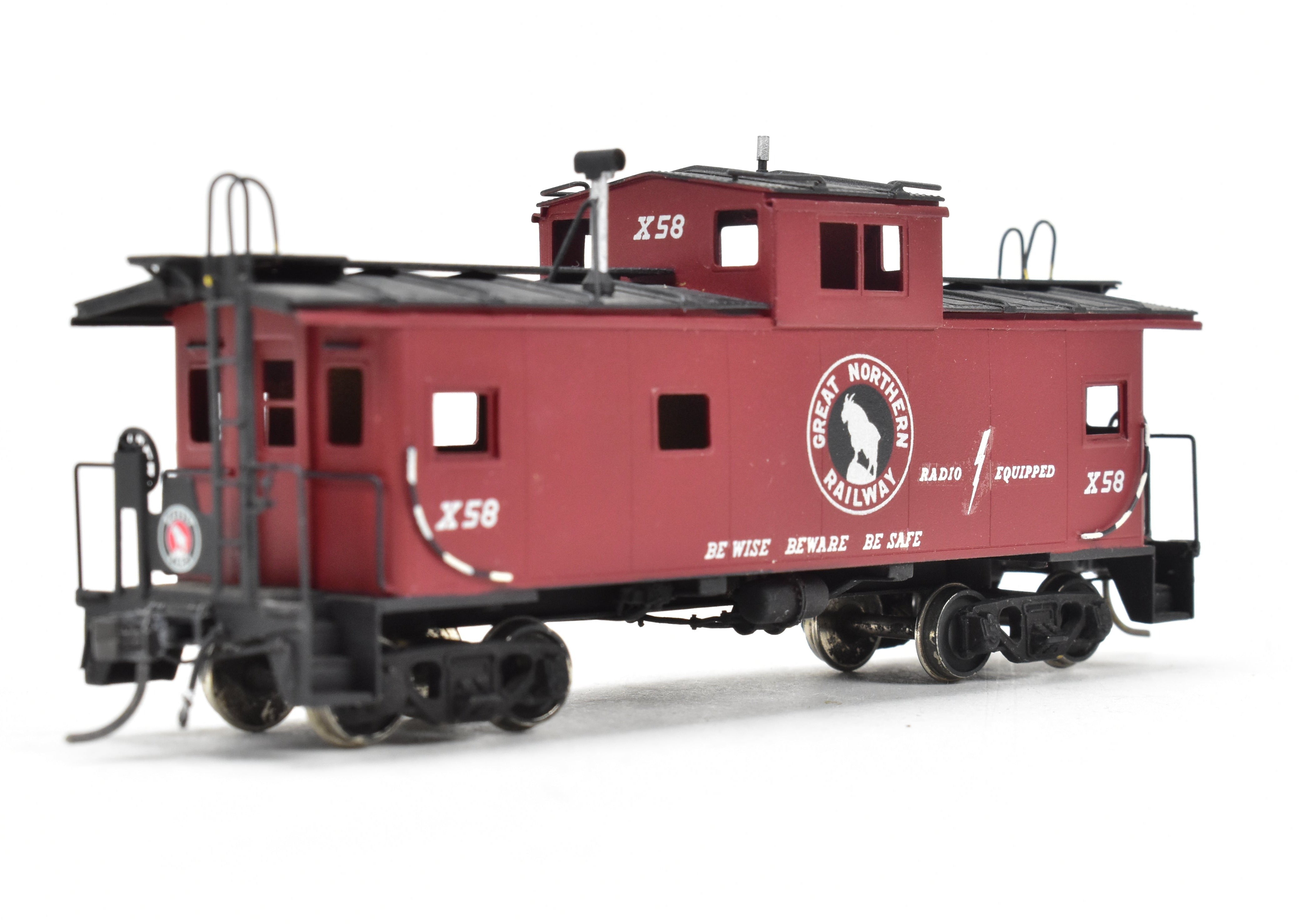 HO Scale Brass Model - Oriental Limited Great Northern Caboose X41 - 95, Custom - Painted C/P #X58