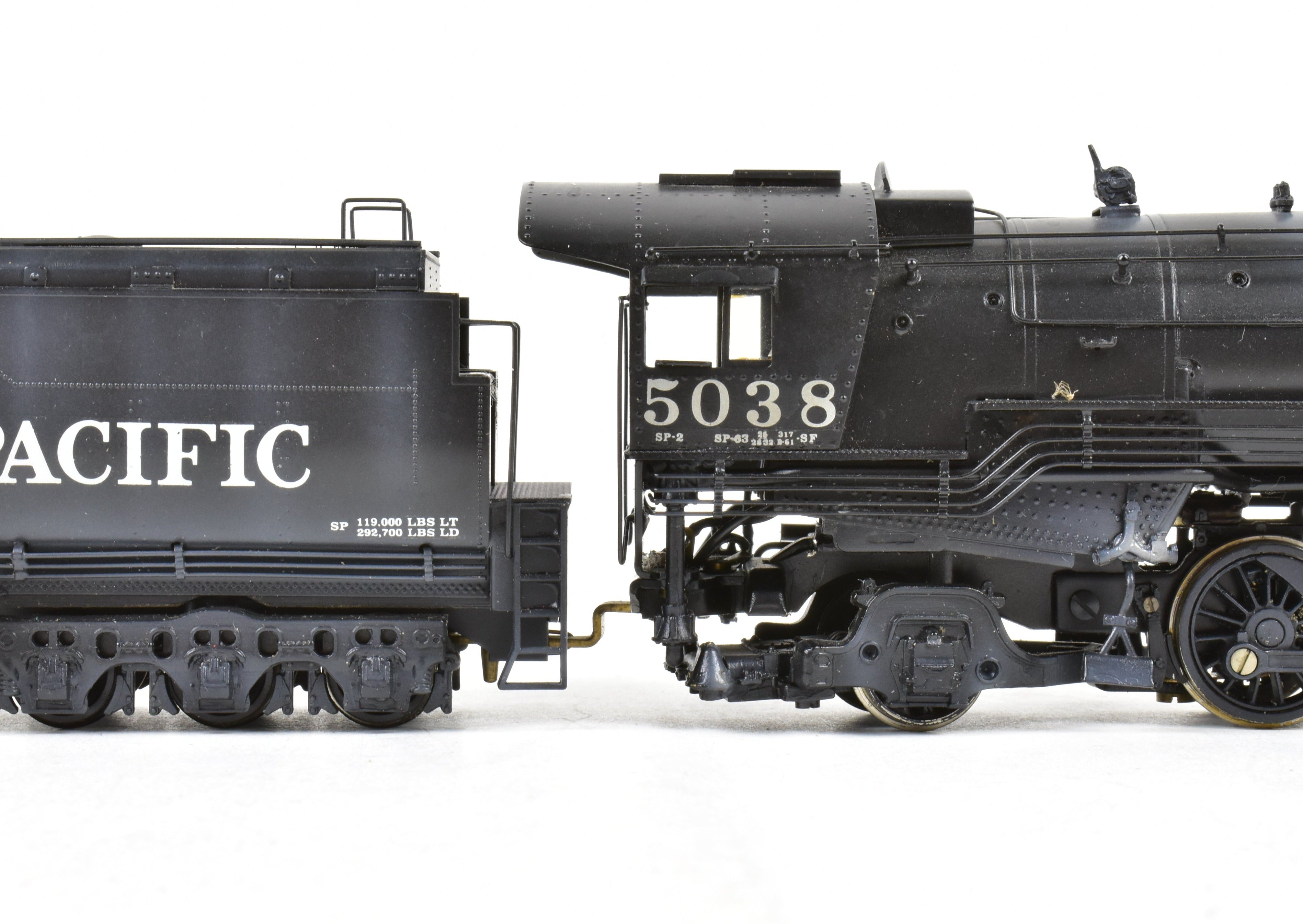 HO Scale Brass Model Train - Westside Model Co. Southern Pacific 4-10-2 Custom Painted and Lightly Weathered Locomotive Model