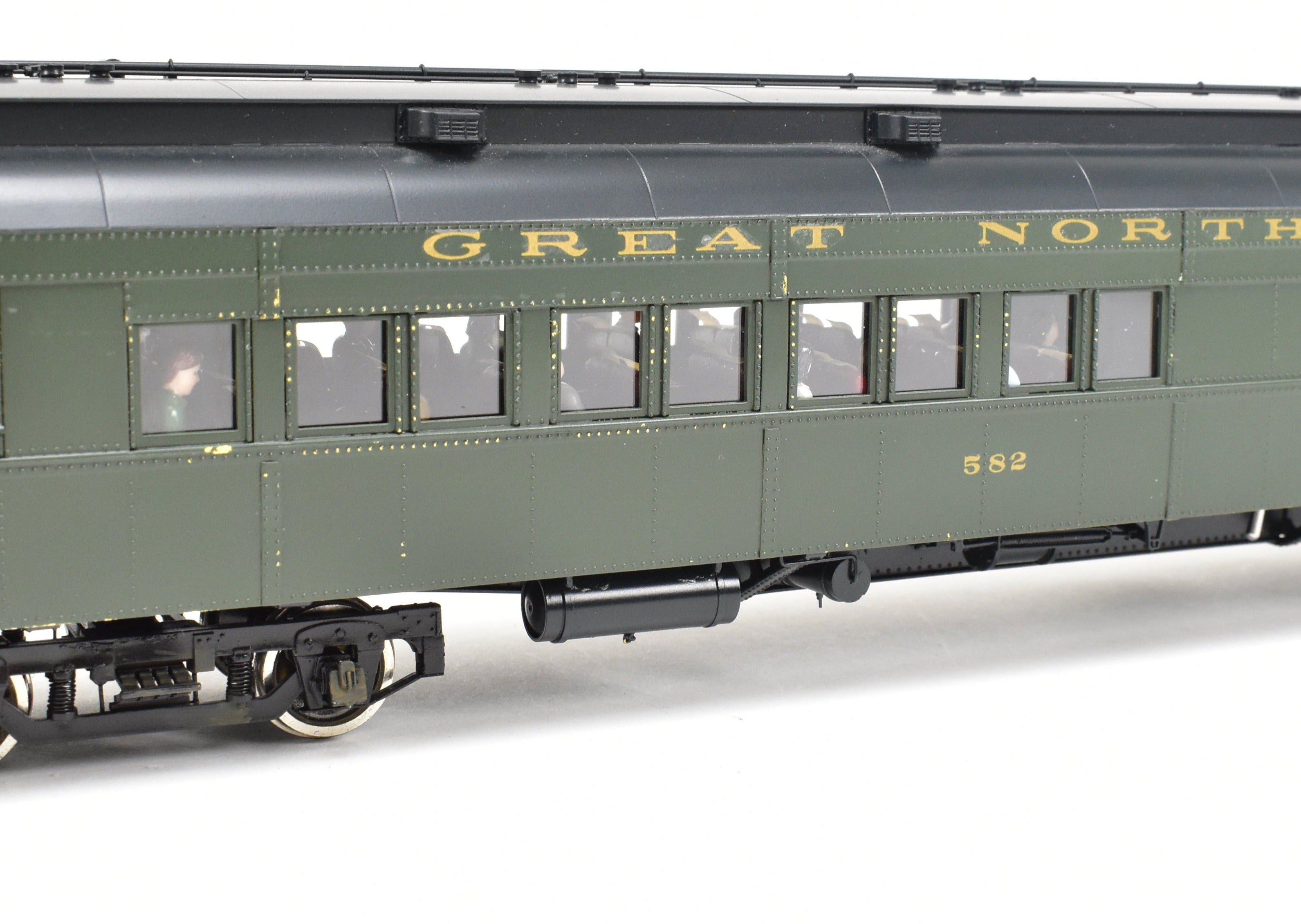 O Scale 1:48th Oriental Limited Great Northern H.W Combine/Caboose Model - Brass, Custom - Finished, Numbered 582