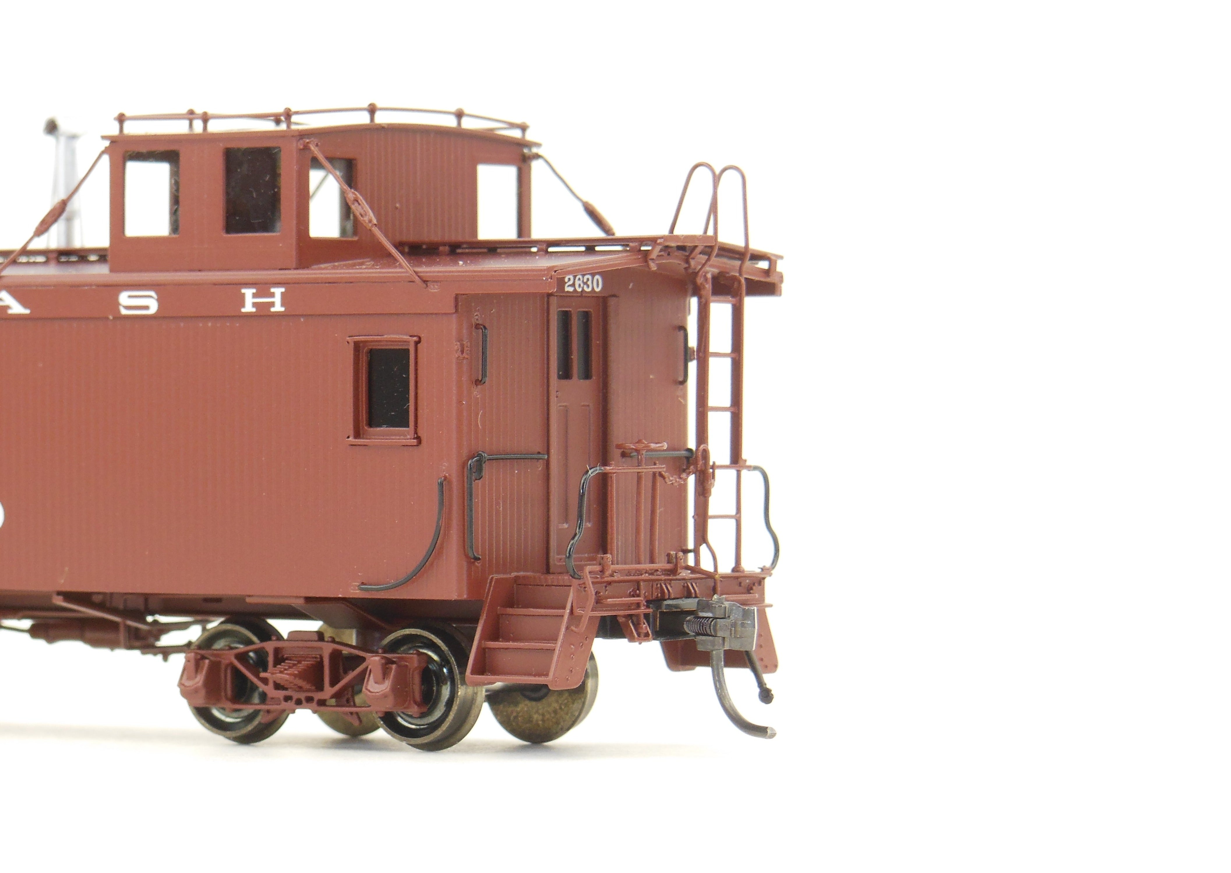 HO Scale Brass Wabash Wood Side Caboose FP #2630 Model by Overland Models, Inc. (OMI)