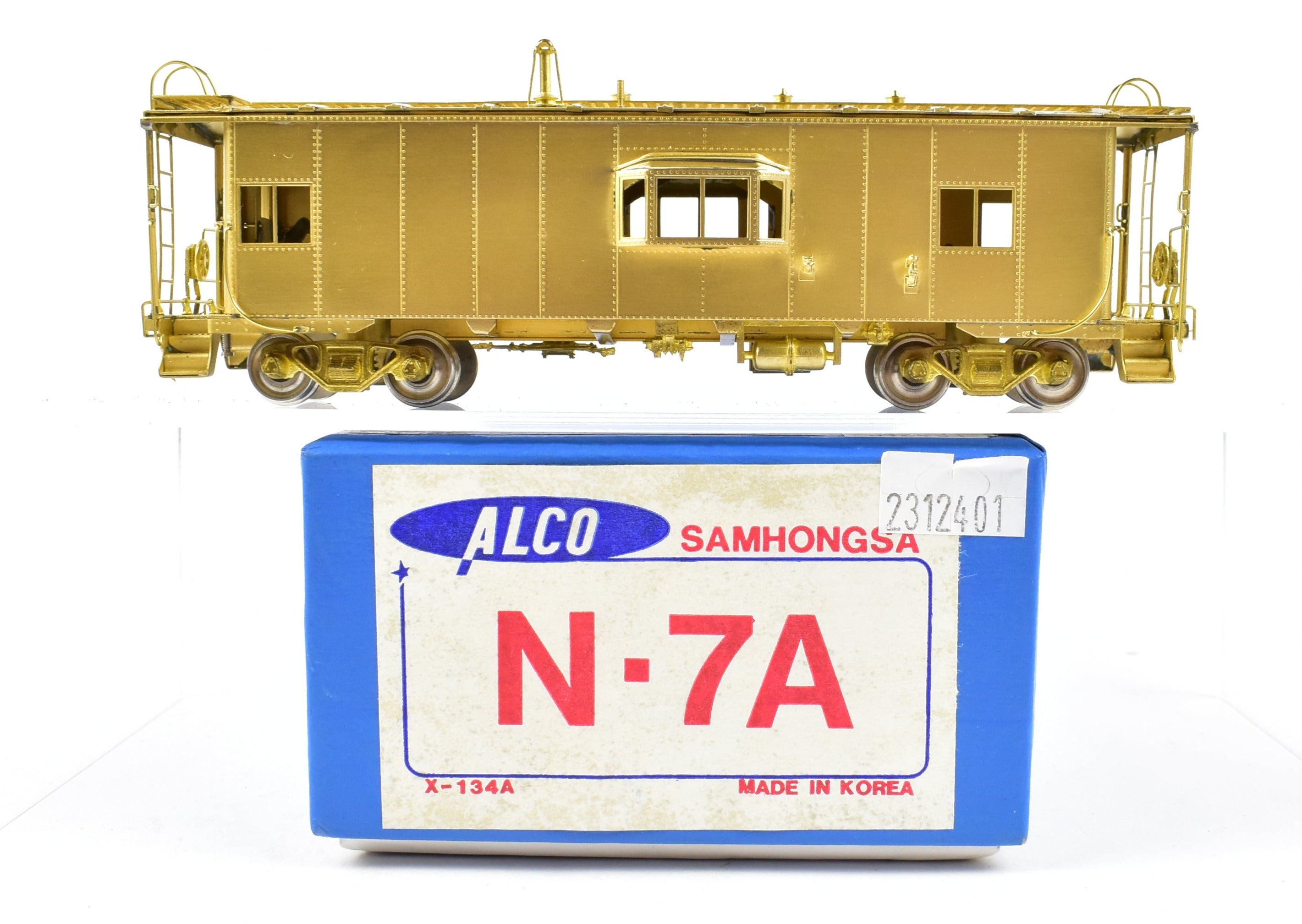 HO Scale Brass Alco NYC - New York Central N-7A Bay Window Caboose Model