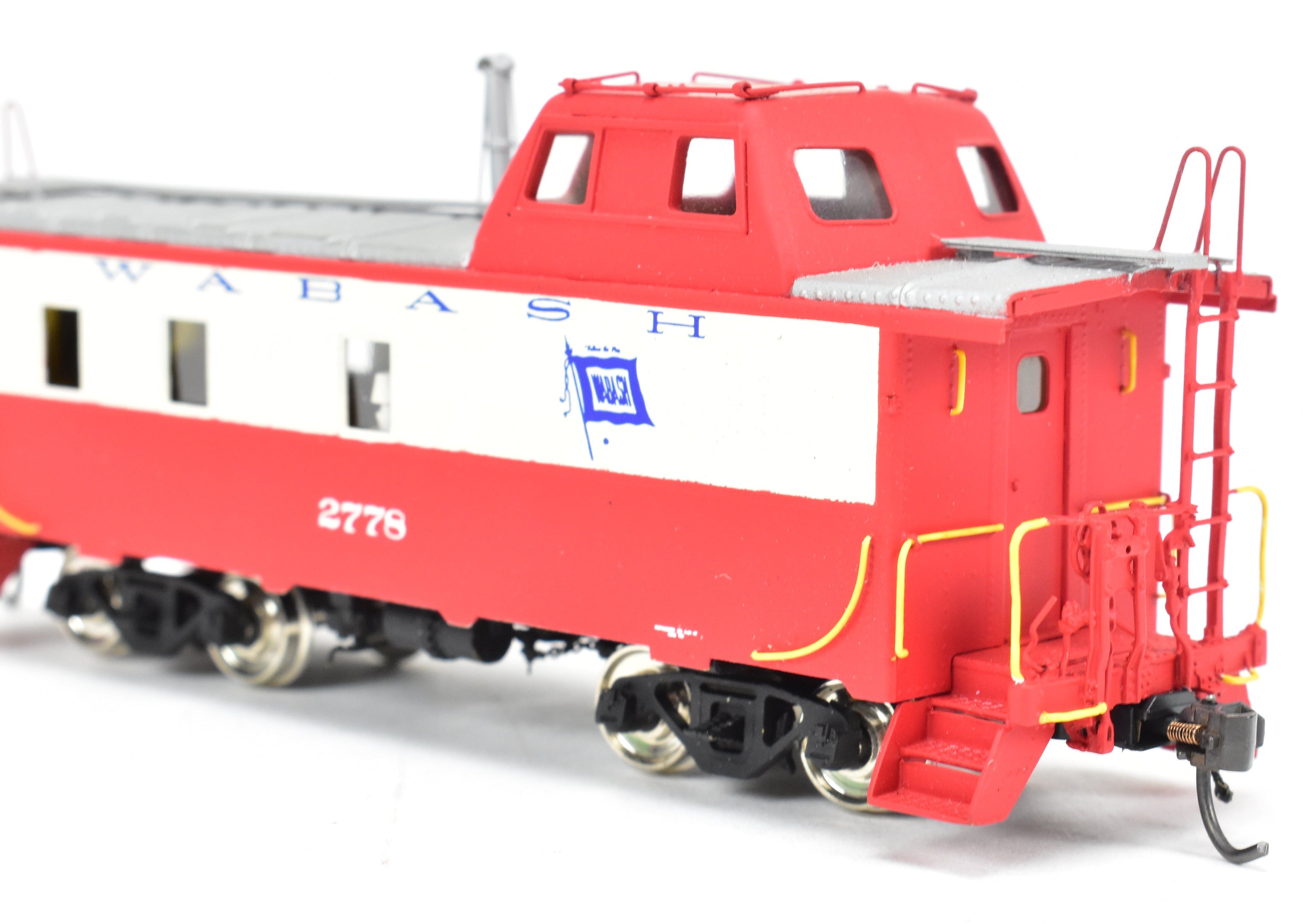 HO Scale Brass Model - Overland Models, Inc. (OMI) Wabash Streamlined Cupola Caboose Pro - Painted with Road Number 2778