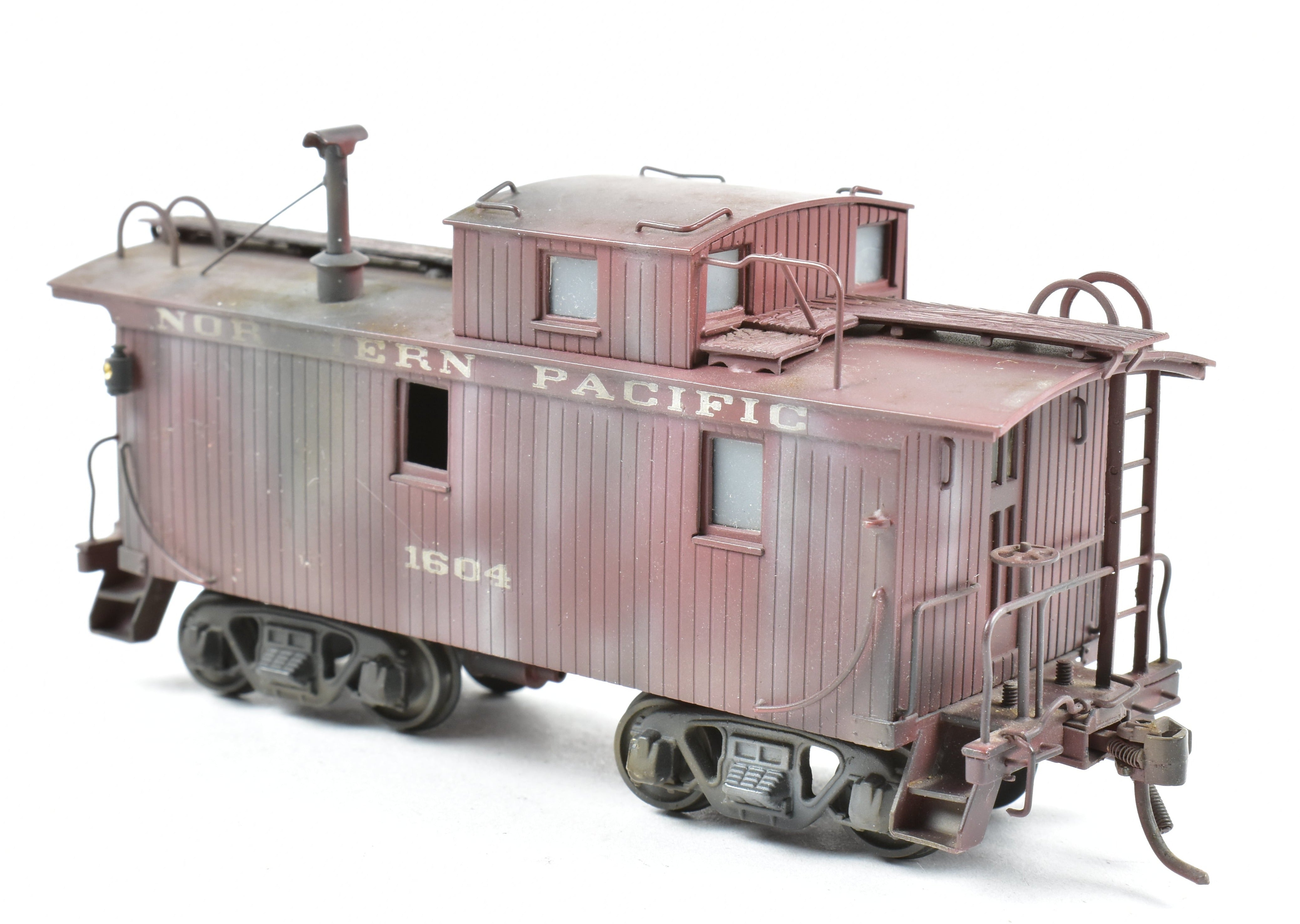 Custom Painted HO Scale Brass PFM United Northern Pacific Wood Caboose Model