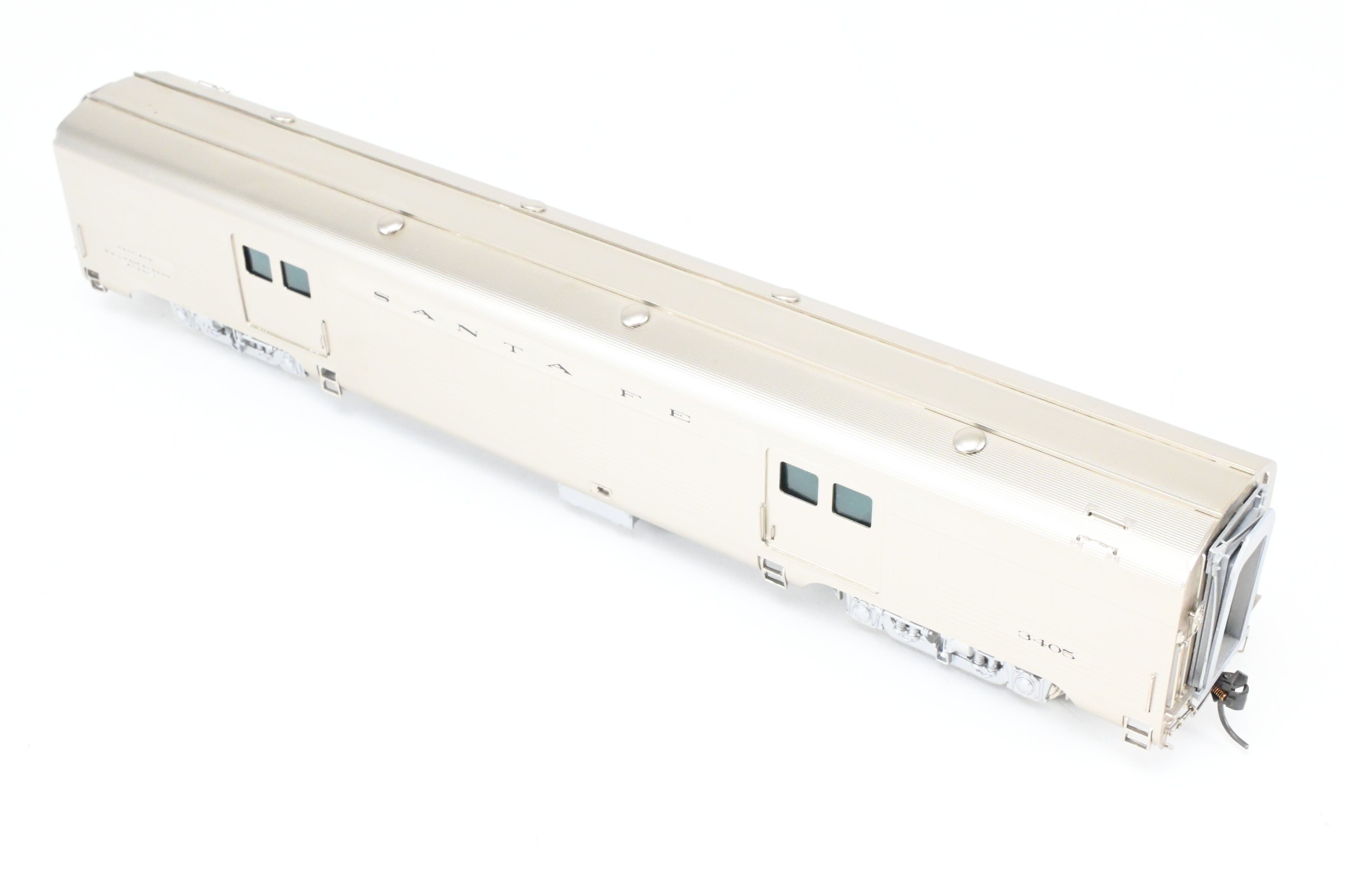 HO Scale Brass W&R Enterprises ATSF - Santa Fe Baggage - Mail Car Models Ranging from No's 3404 to 3408, Specifically Finished as No. 3405