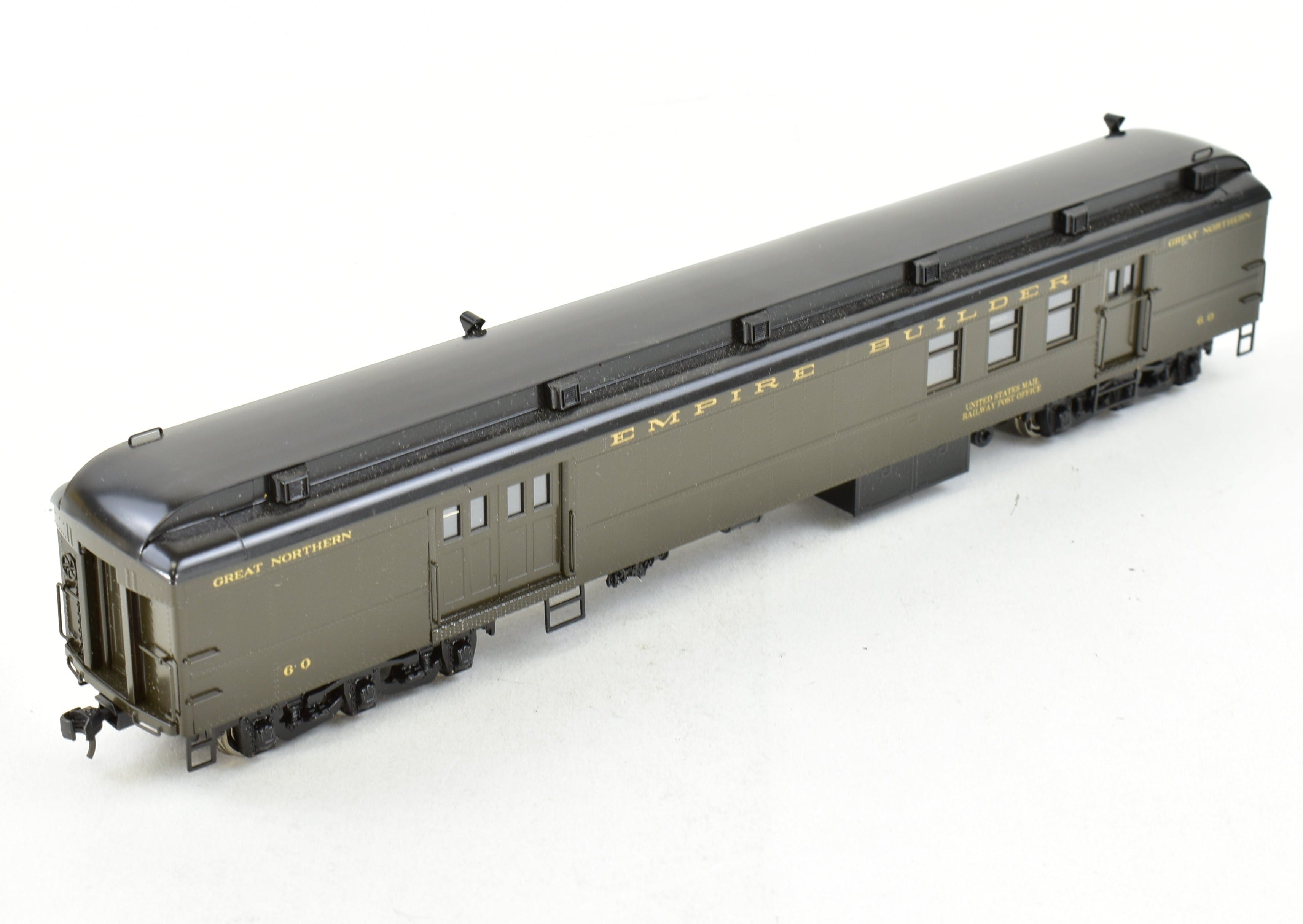 HO Scale Brass Oriental Limited Great Northern 1935 Empire Builder Baggage Mail Express Model with Custom Painting