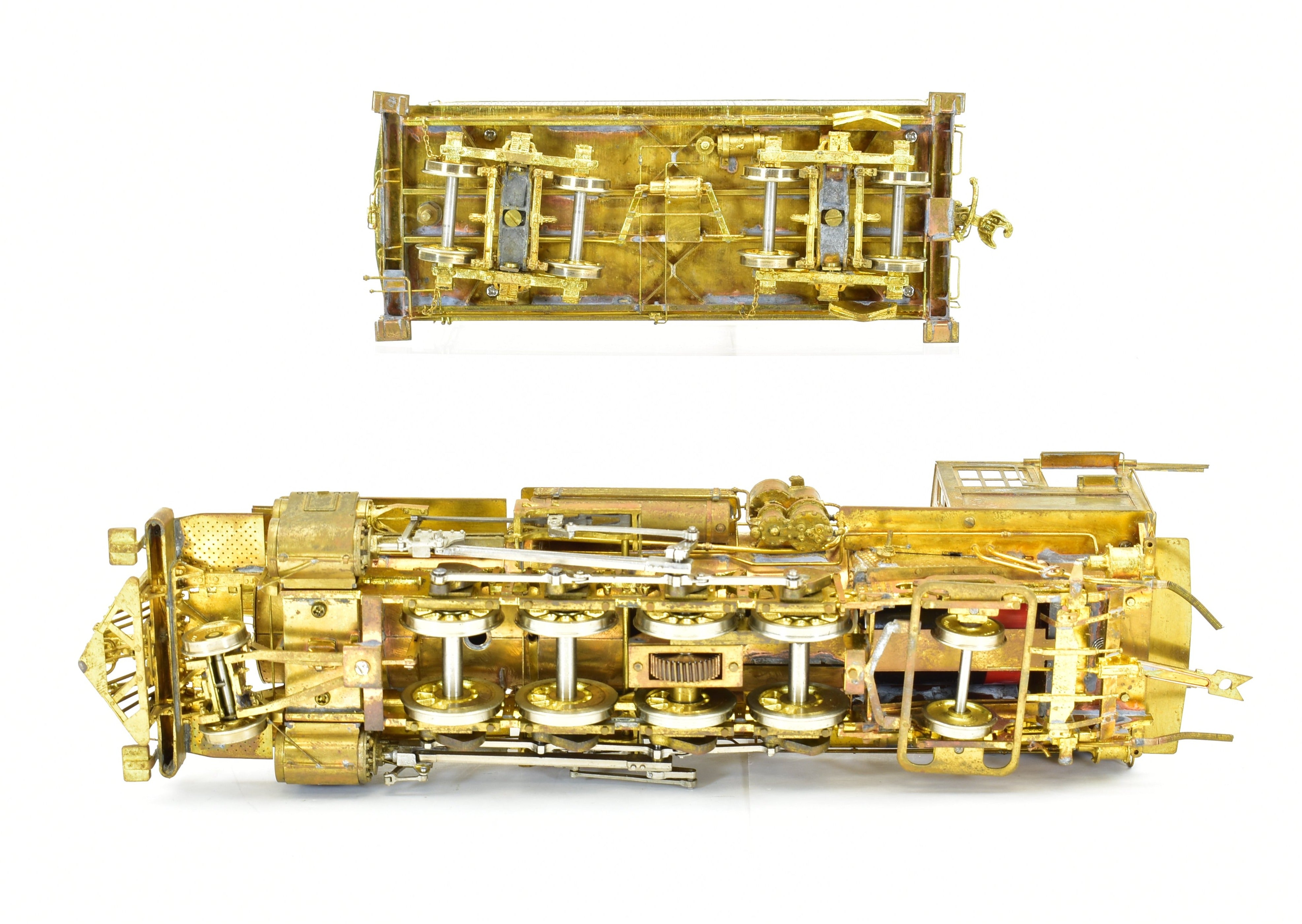 On3 Scale Brass Model Train - Pacific Fast Mail (PFM) Denver & Rio Grande Western Class K - 27 2 - 8 - 2 Steam Locomotive