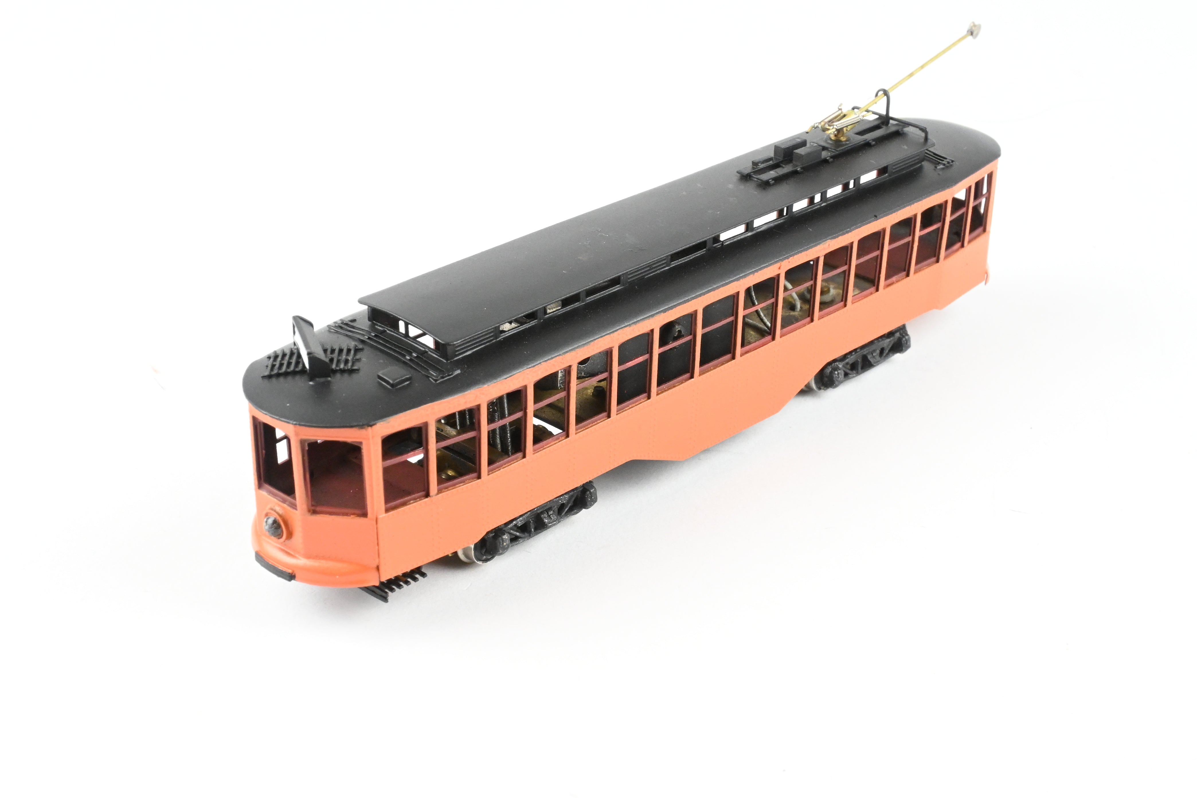 HO Scale Brass Fairfield Models Pittsburgh Railway Co. Single Ended Jones Trolley Car CP Unlettered, Collectible Model Train