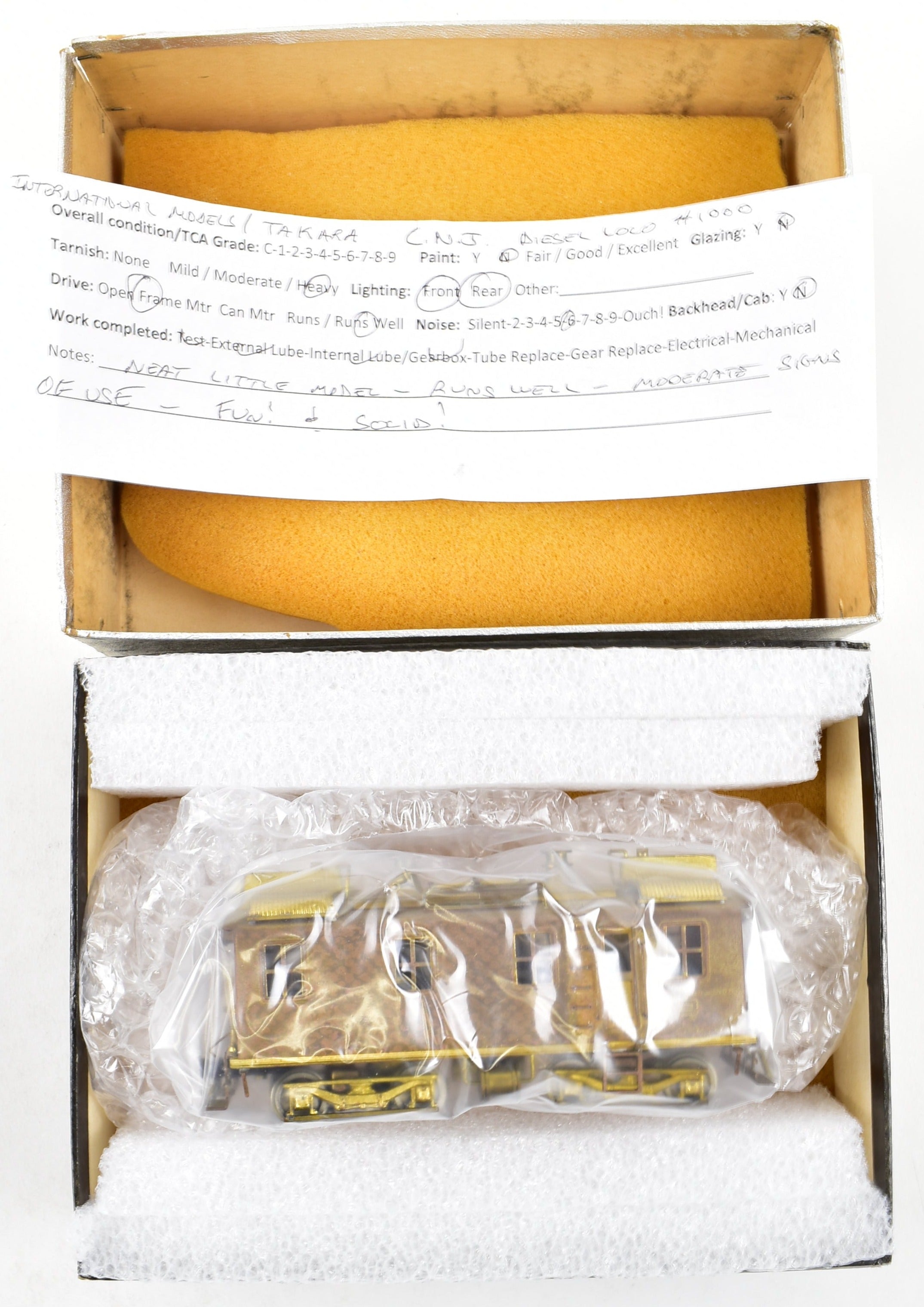 HO Scale Brass CNJ - Central Railroad of New Jersey Diesel Locomotive Model #1000