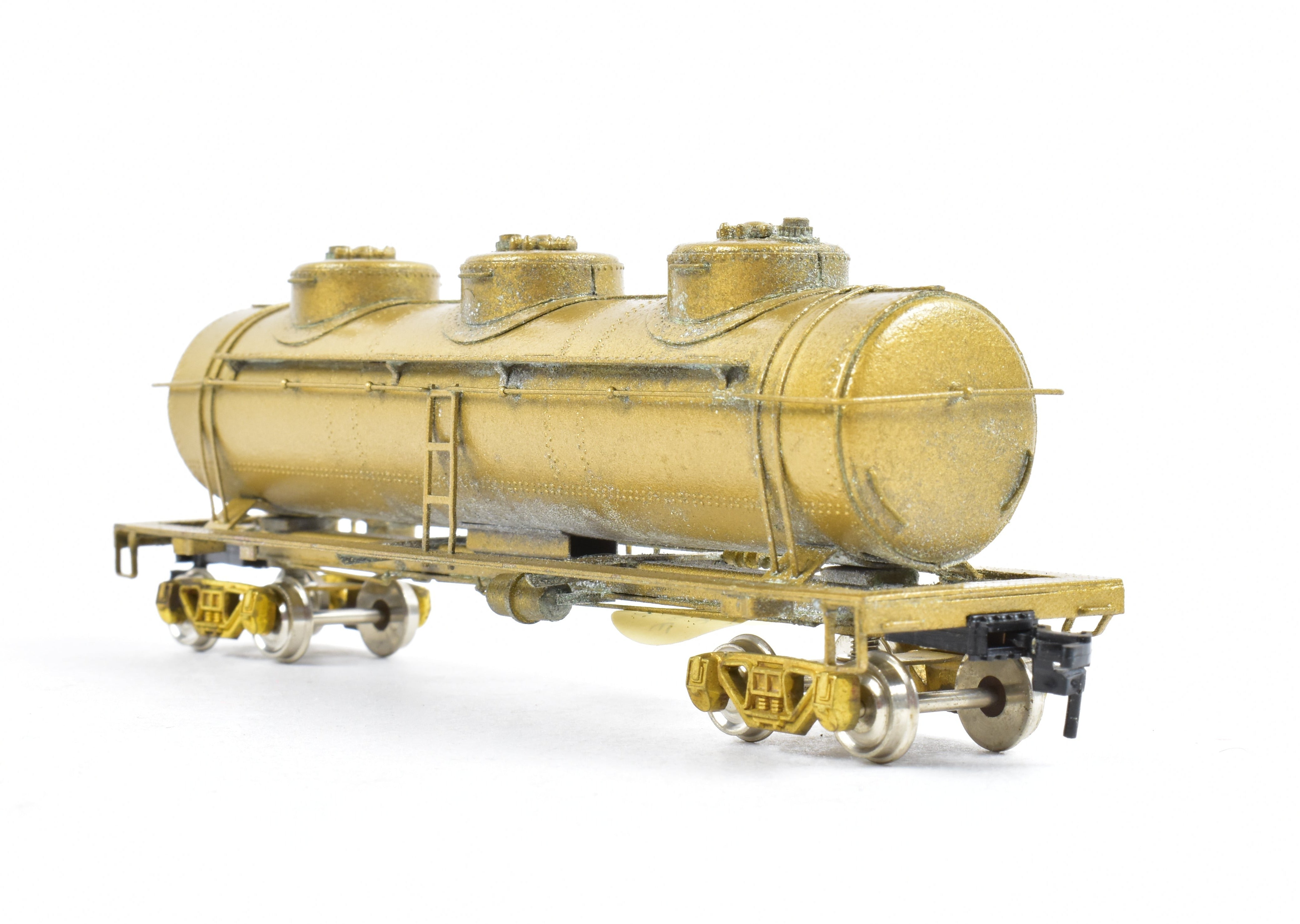 HO Scale Brass Gem Models 42-Foot 3-Dome Tank Car for Model Railroads - Various Road Versions
