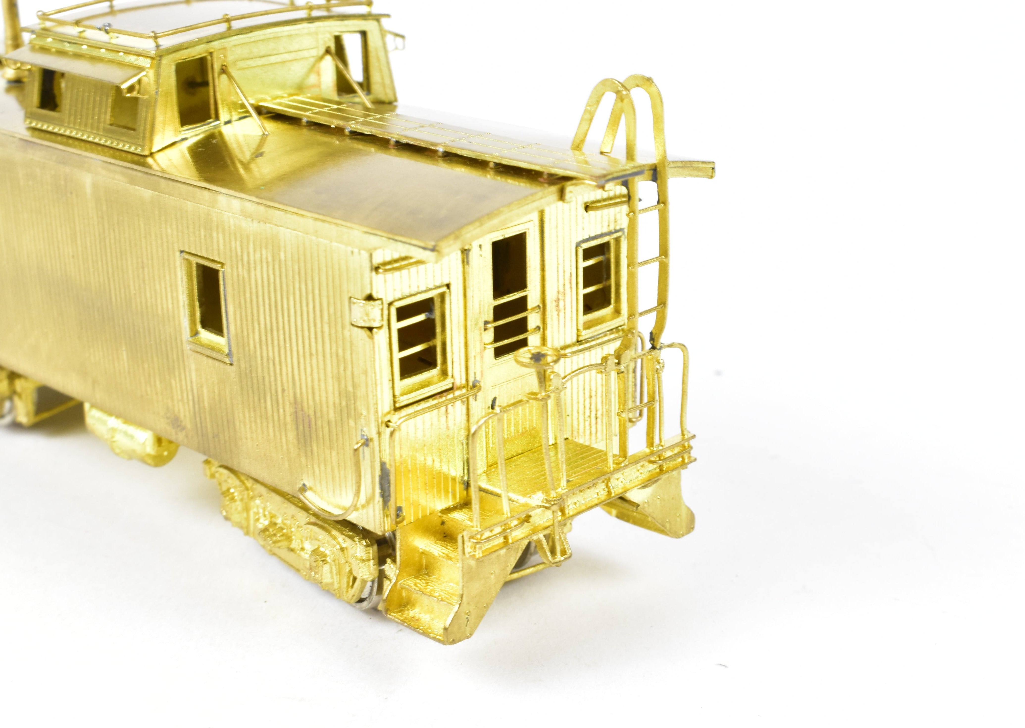 HO Scale Brass Union Pacific CA-1 Wood Caboose Model by OMI - Overland Models, Inc. with Original Ends and Wood Beam Trucks