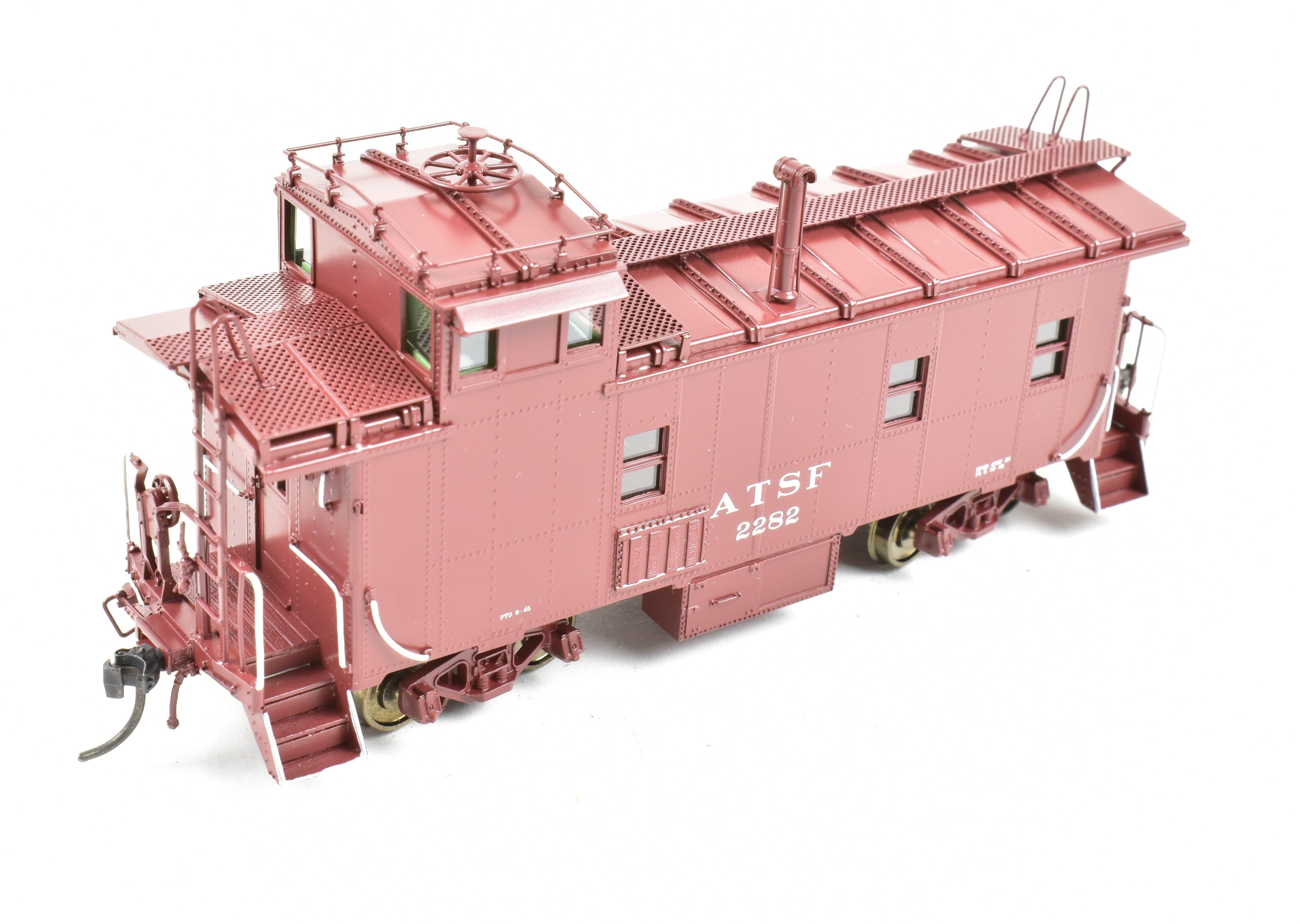 HO Brass DVP Santa Fe Peaked Roof Caboose with Antenna, Road #11616