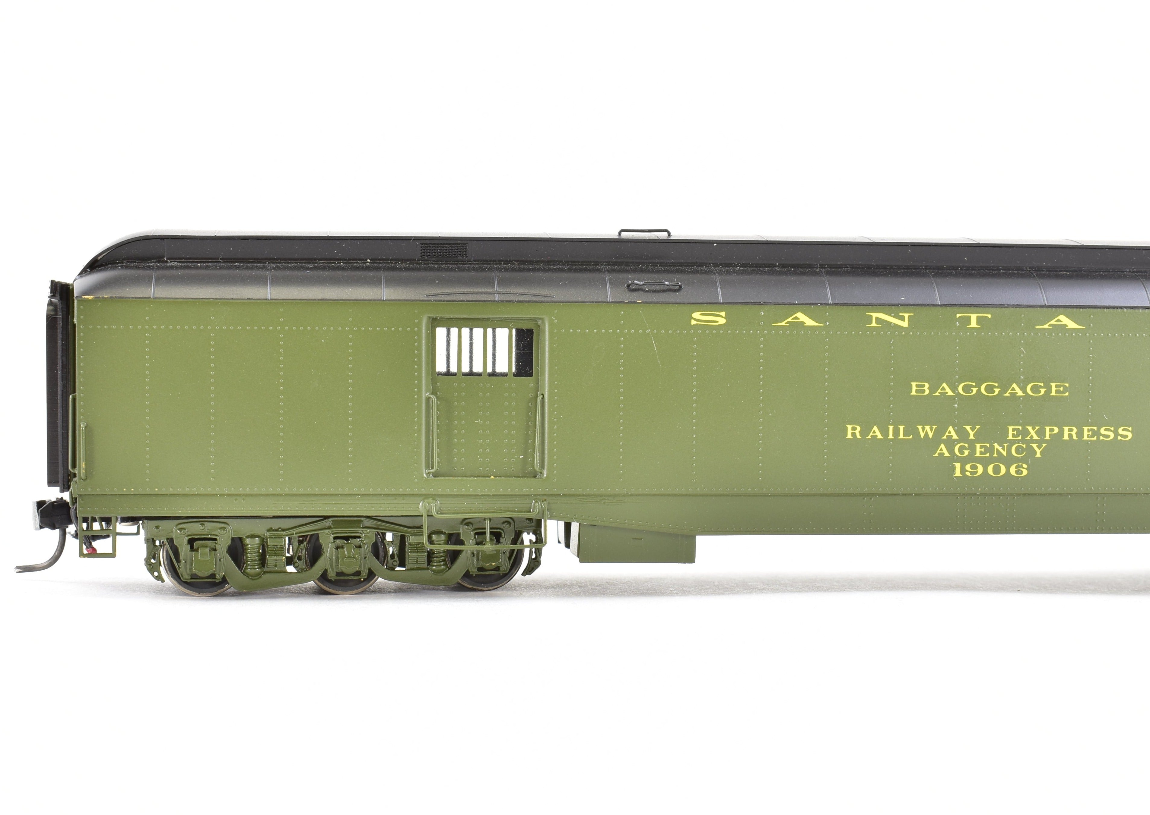 HO Scale Brass Hi-Country ATSF Santa Fe Baggage Express #257 Pro-Finished Model