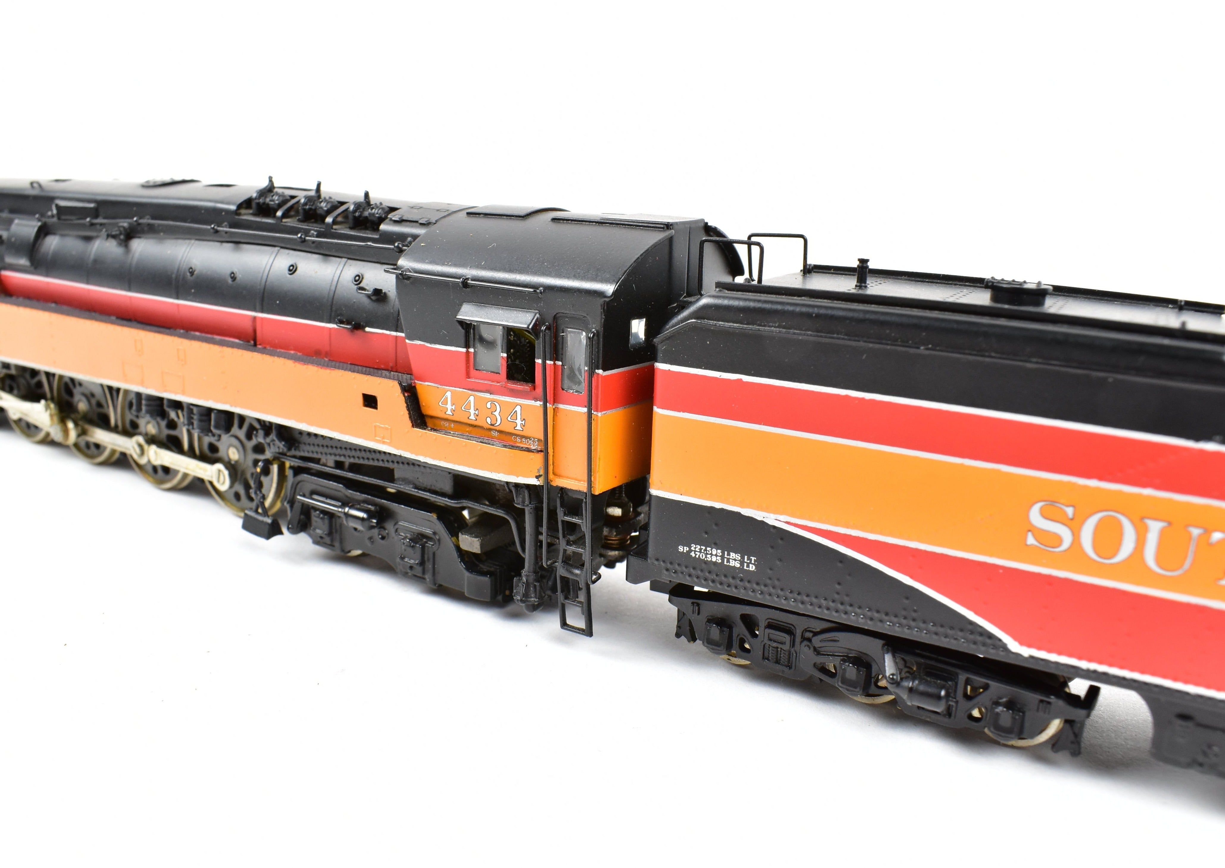 Custom Painted HO Brass Balboa SP - Southern Pacific GS - 4 4 - 8 - 4 Locomotive #4434