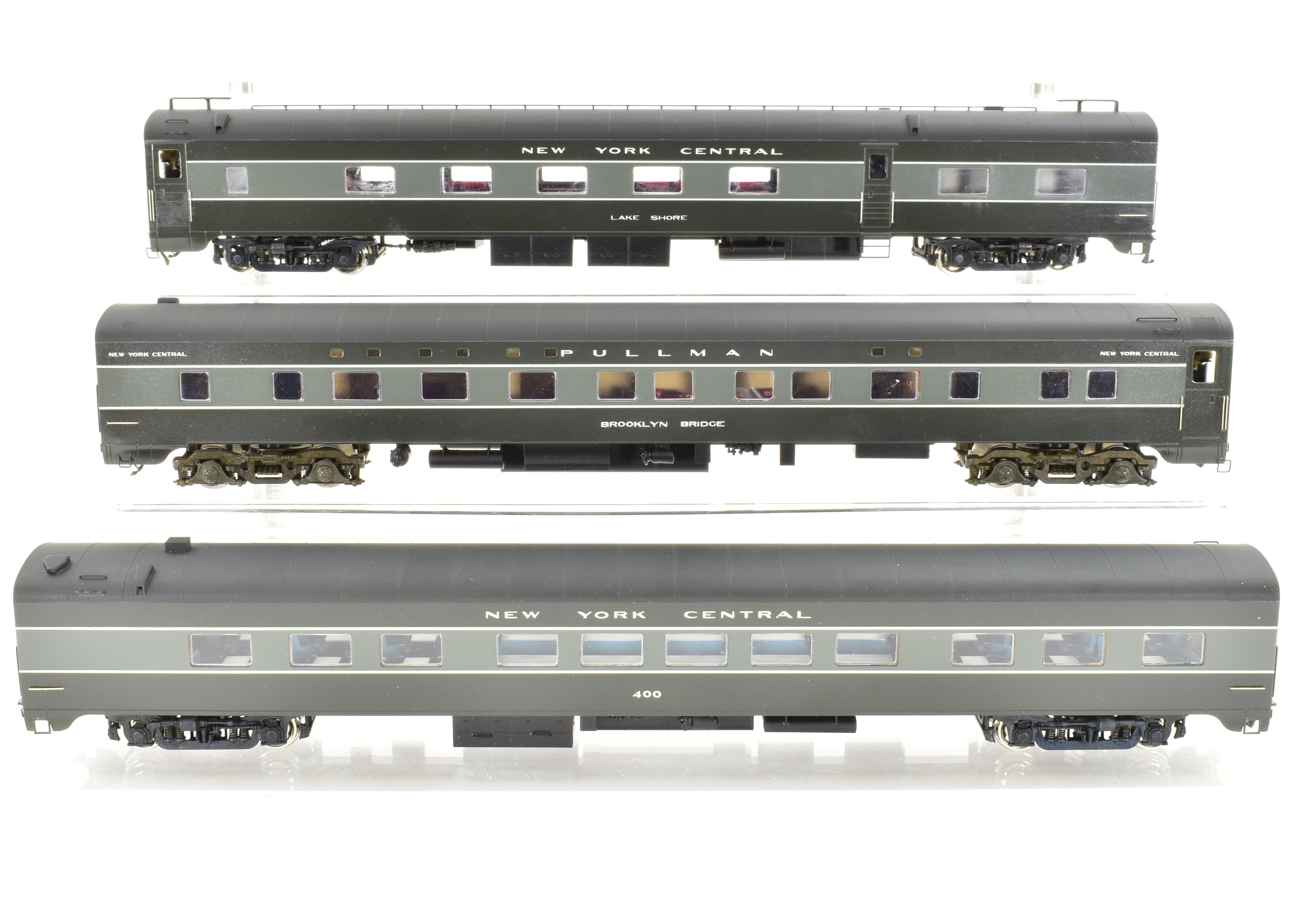 HO Scale Brass Model Train Set - Erie Limited NYC - New York Central 1948 20th Century Limited with 2 E7 A/B Locomotives and 9-Car Set