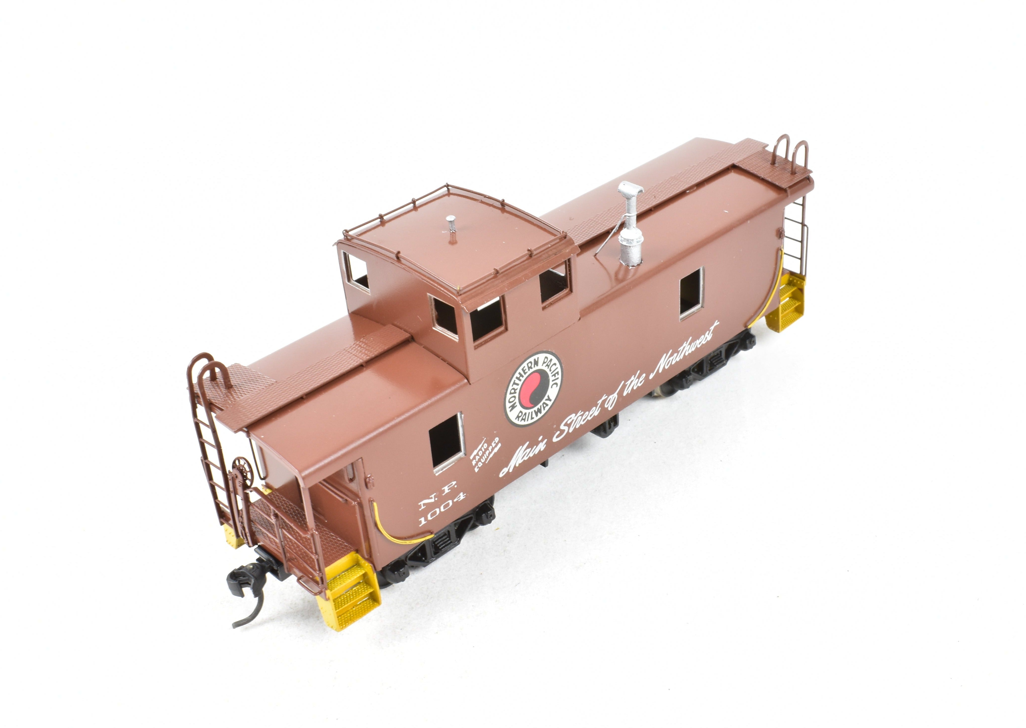 HO Scale Brass Model - Overland Models, Inc. (OMI) Northern Pacific Steel Caboose with Tall Cupola, CP No. 1004