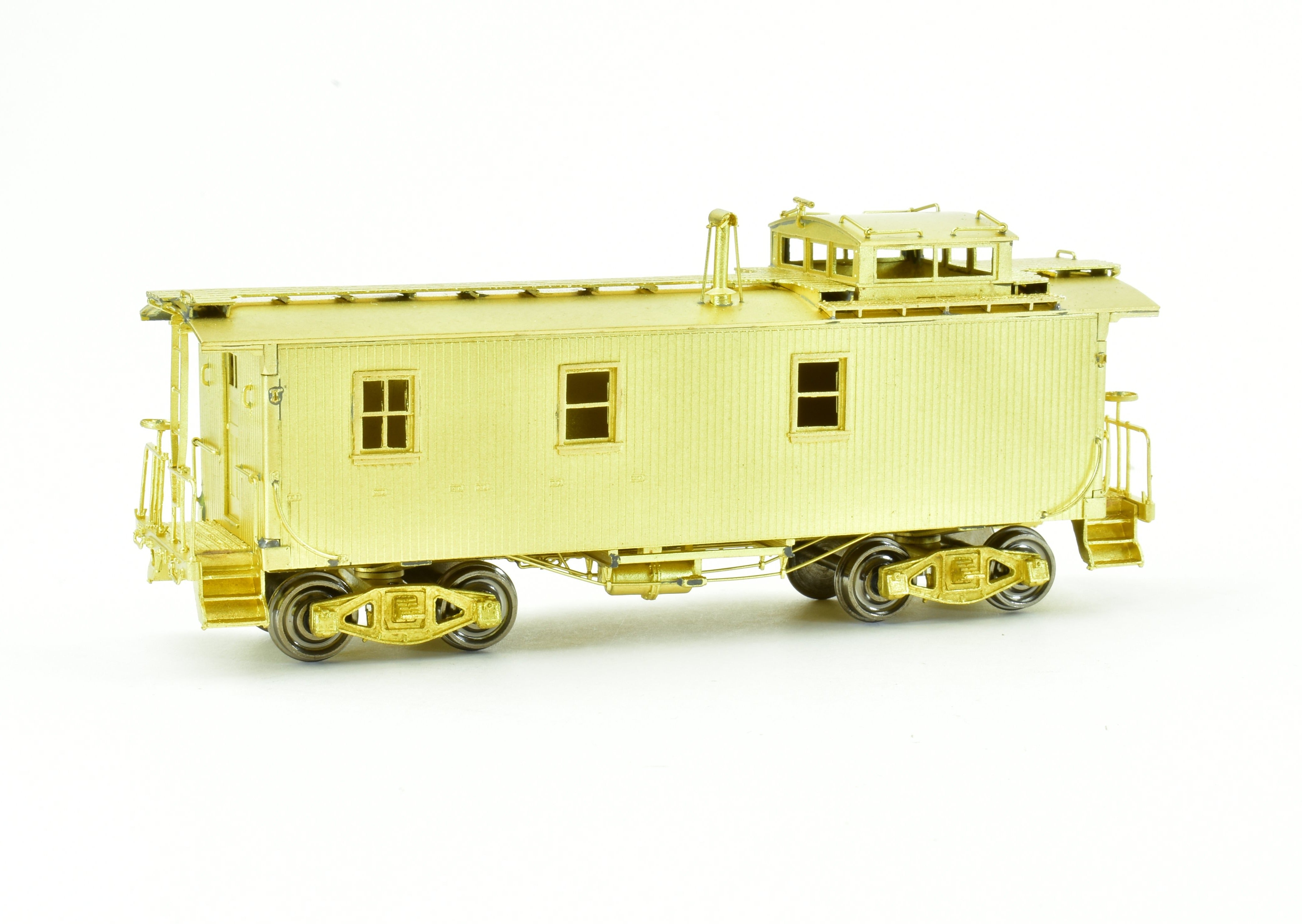 HO Scale Brass OMI - Overland Models, Inc. Pittsburgh & Lake Erie NYC Wood Caboose Model with Spare Parts