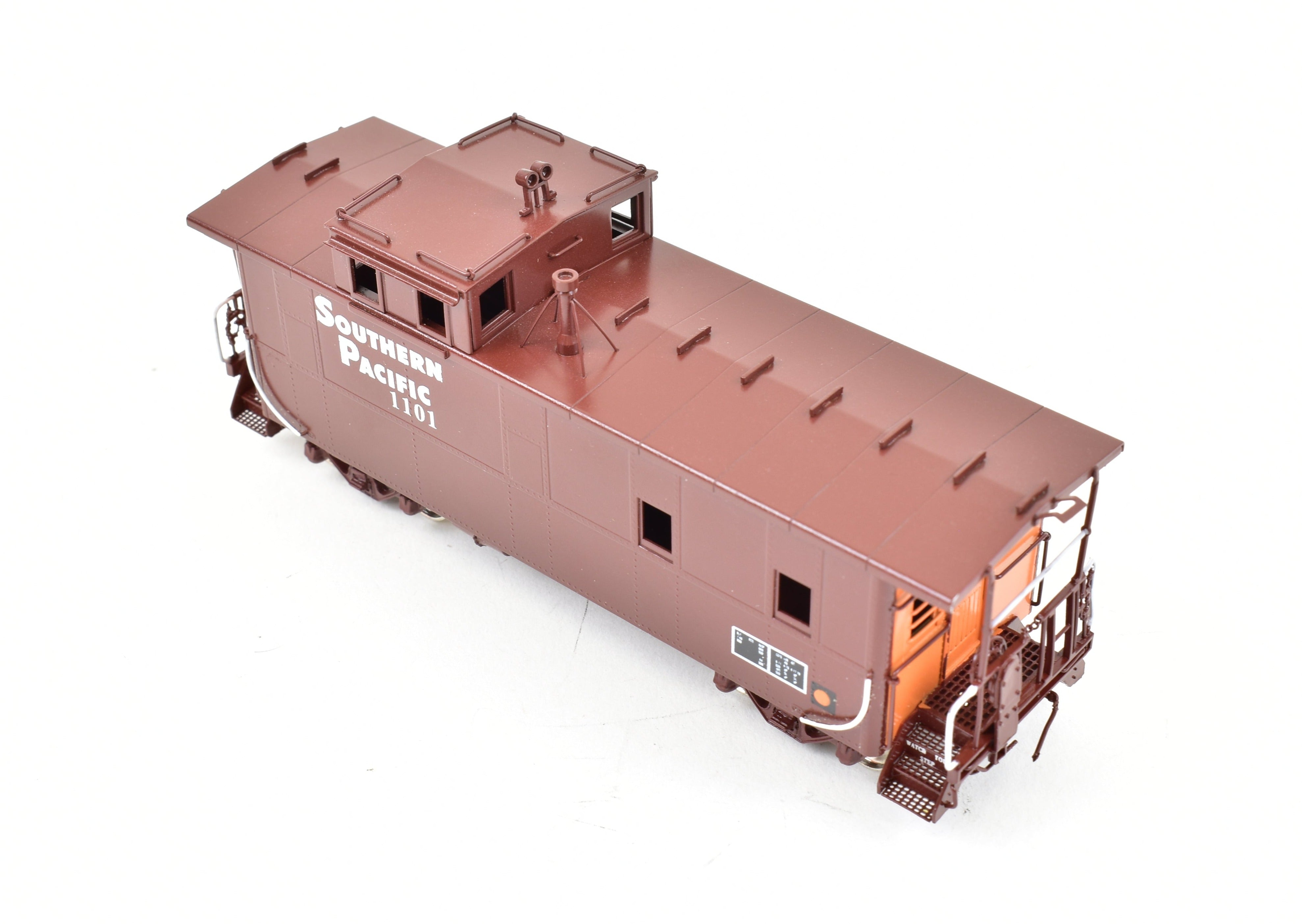 HO Scale Brass Precision Scale Co. Model of Southern Pacific C-40-3R Steel Cupola Caboose with Factory Painting