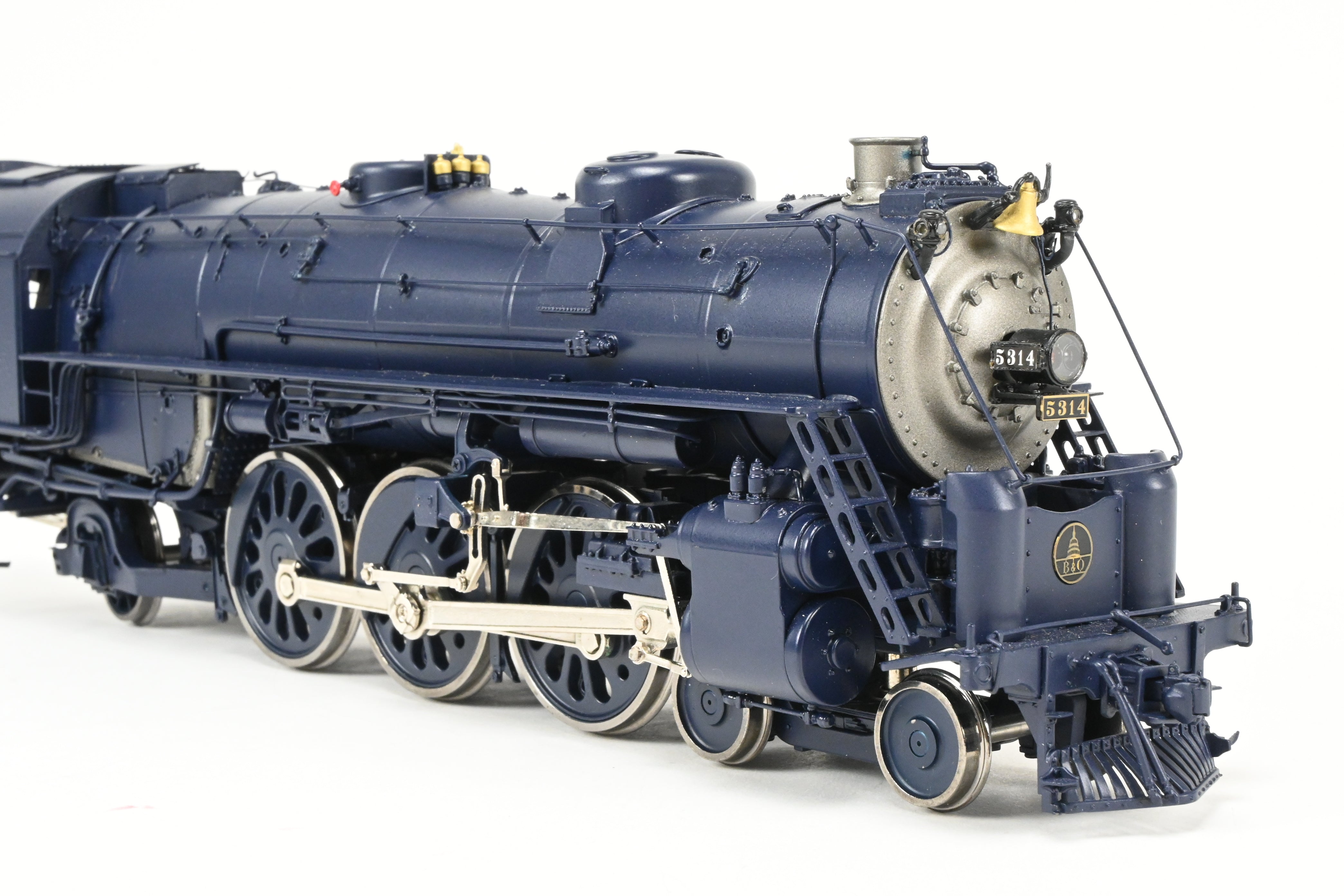 O Scale Brass Model Train - Sunset Models Third Rail B&O - Baltimore and Ohio P-7e 4-6-2 FP Locomotive in B&O Blue #5314, 2-Rail Version with Some Minor Issues