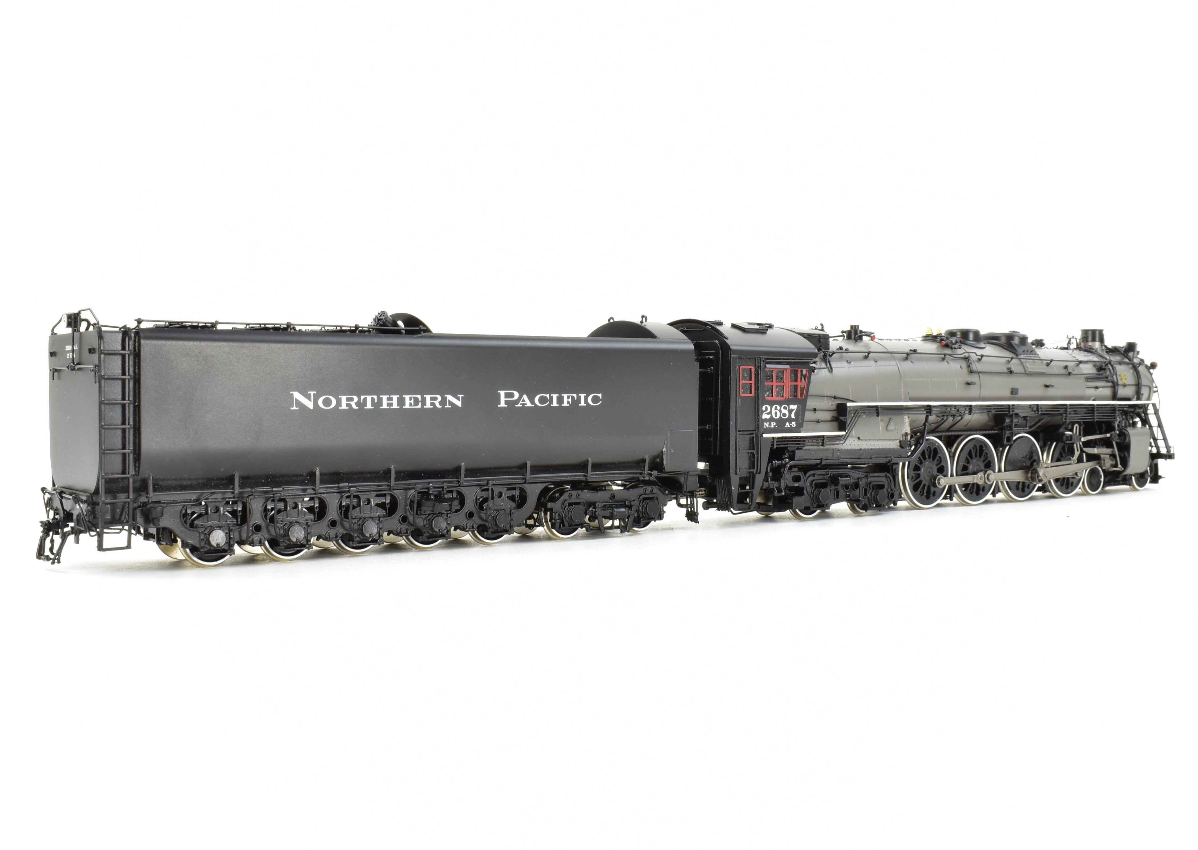 HO Scale Brass Model Train - Precision Scale Co. NP (Northern Pacific) A-5 4-8-4 Northern FP Locomotive No. 2687