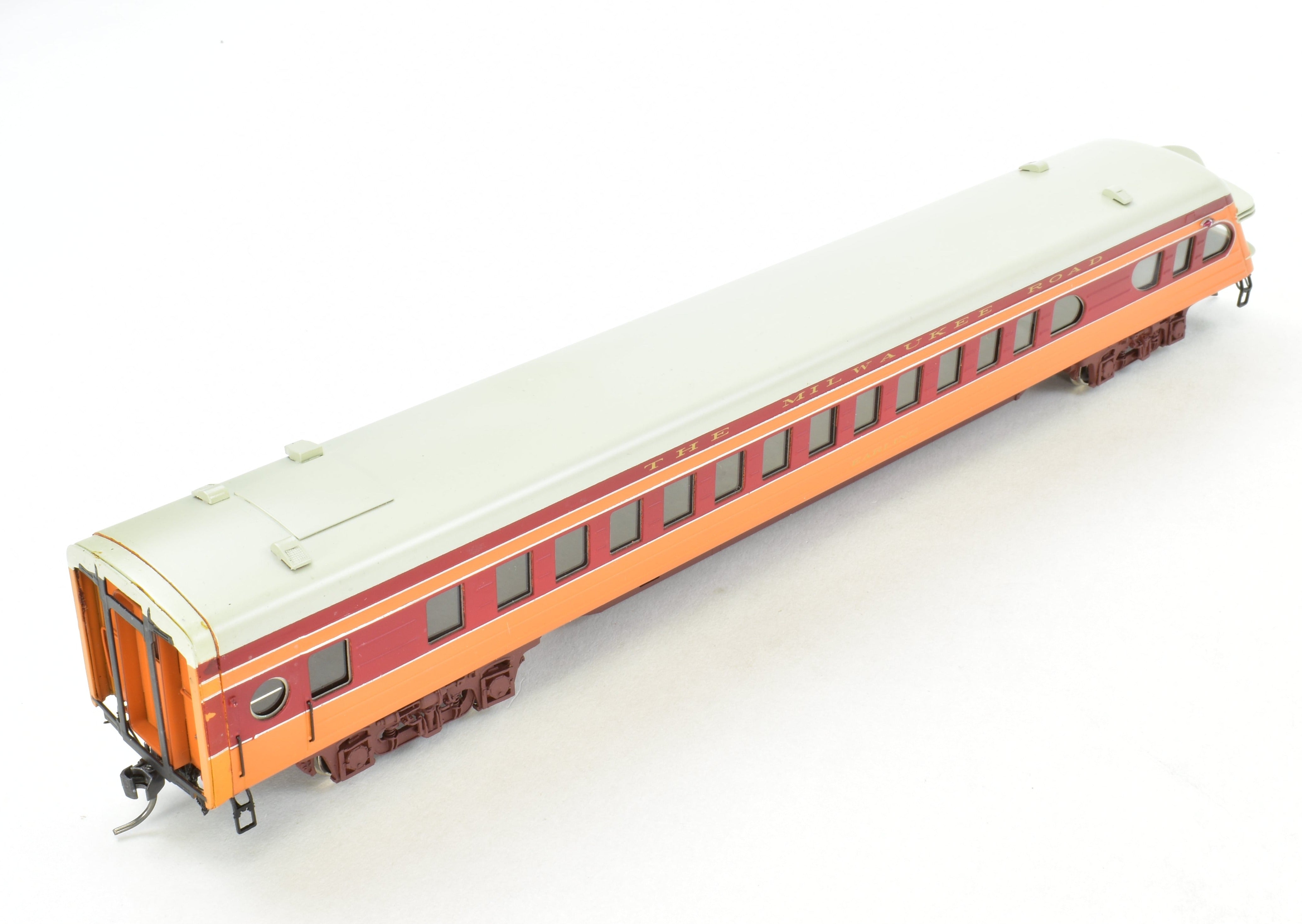 HO Scale Brass Model Train Set - Precision Scale Co. Milwaukee Road 1939 Hiawatha 9 - Car Factory - Painted Set