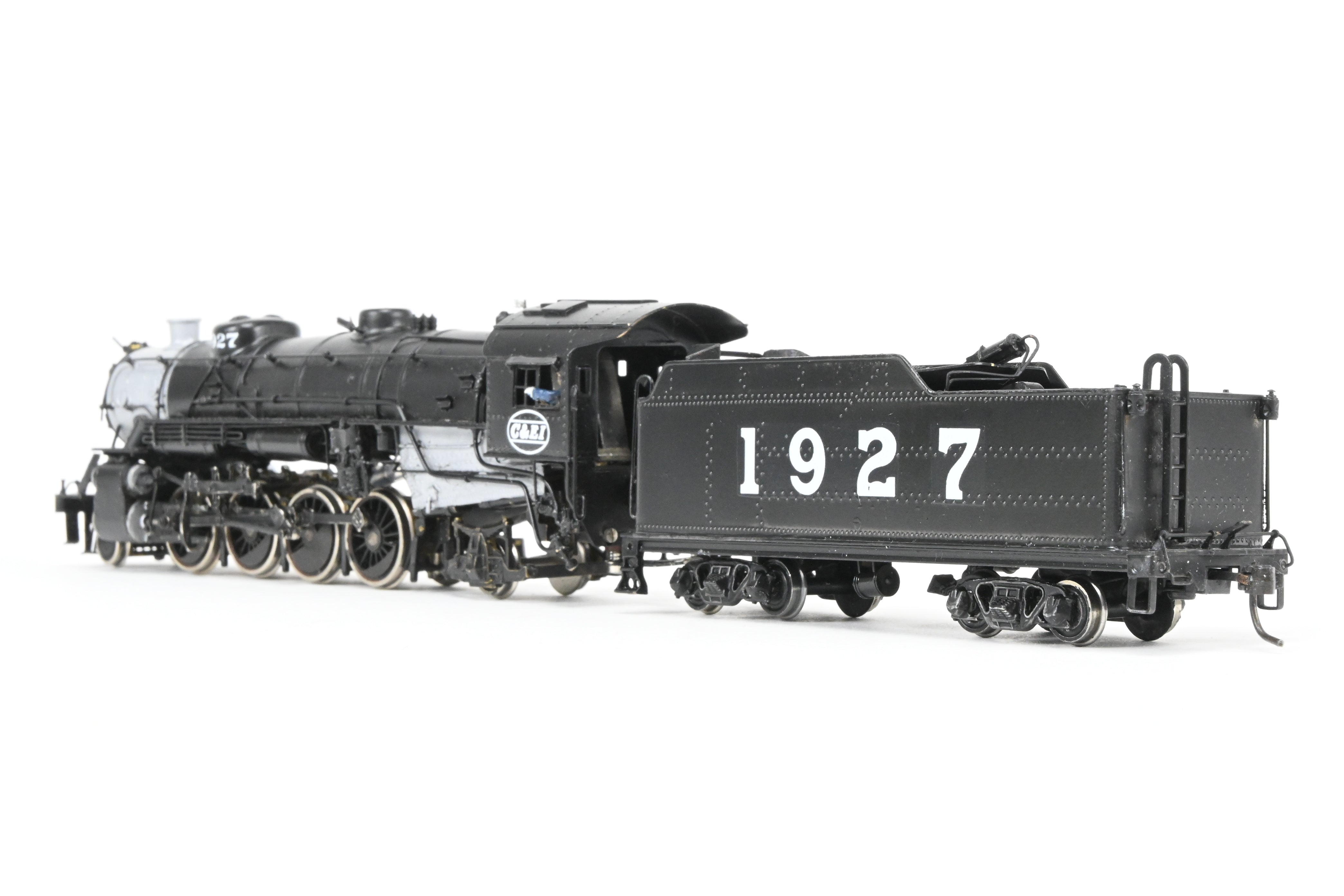 HO Scale Brass Akane 2-8-2 Light Mikado Custom Painted for C&EI USRA