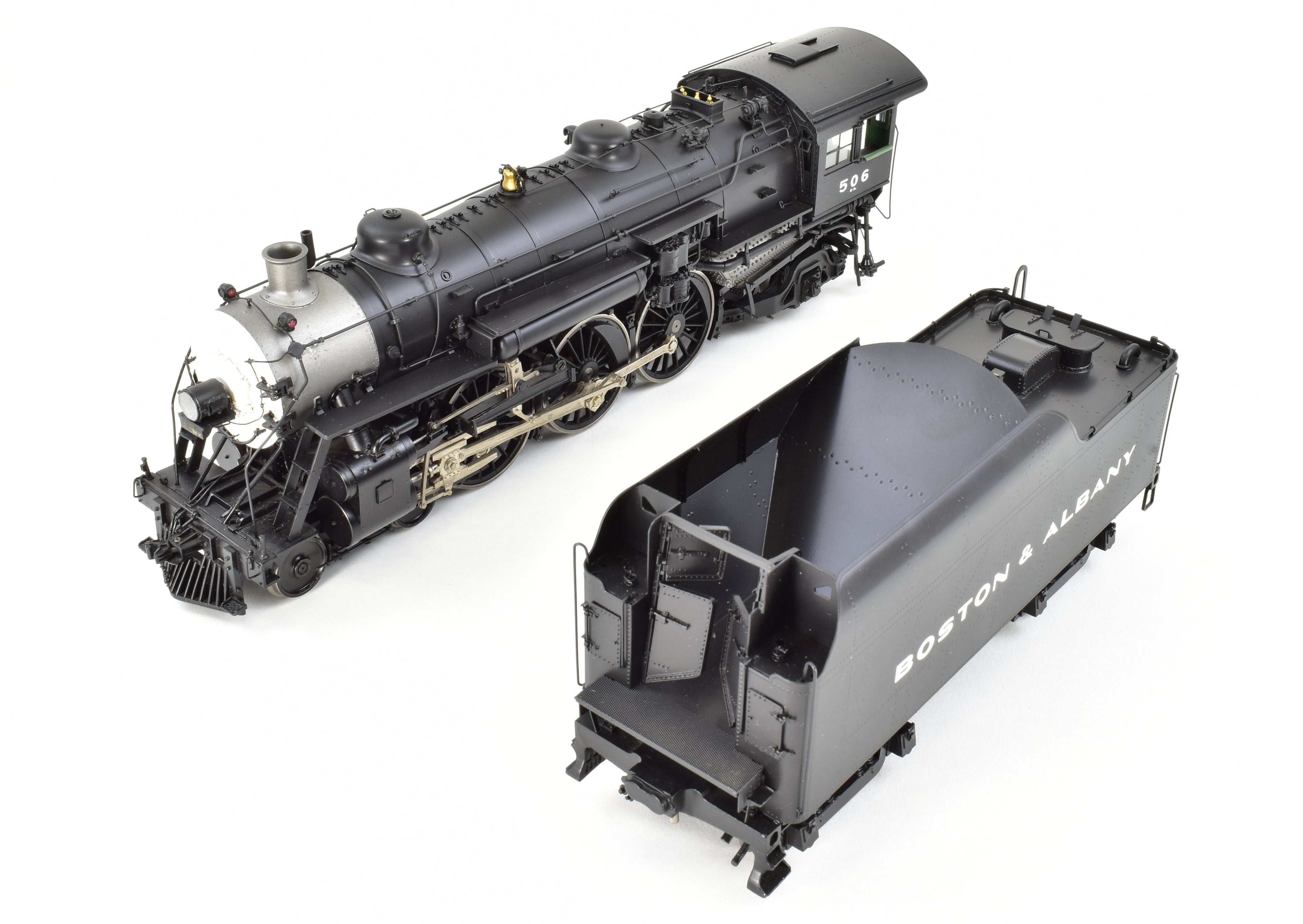 O Scale 1:48 Brass Steam Locomotive - Key Imports B&A - Boston & Albany K-3n 4-6-2 Pacific Factory Painted Model #506