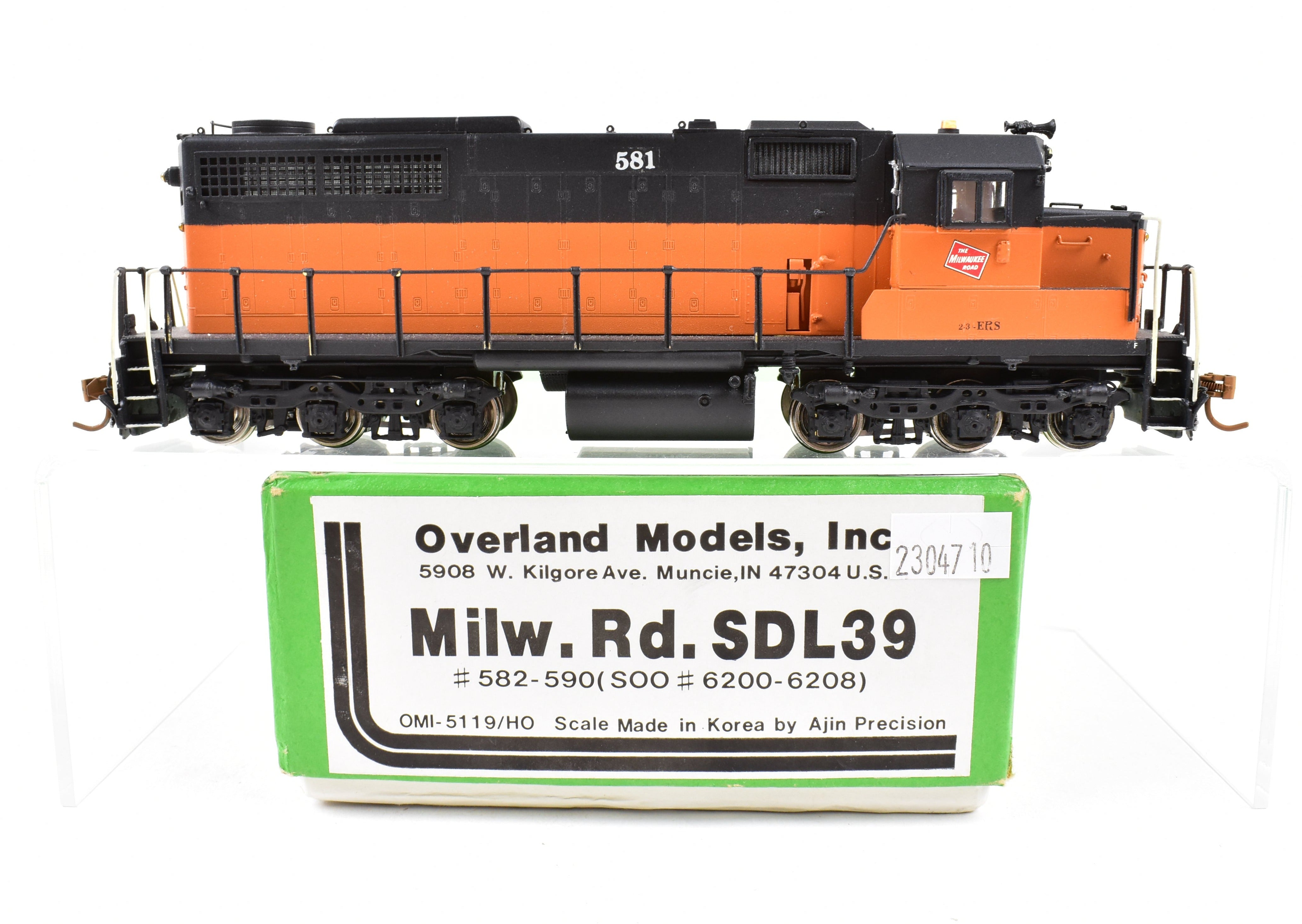 HO Scale Brass OMI MILW - Milwaukee Road EMD SDL39 Custom Painted Locomotive #581
