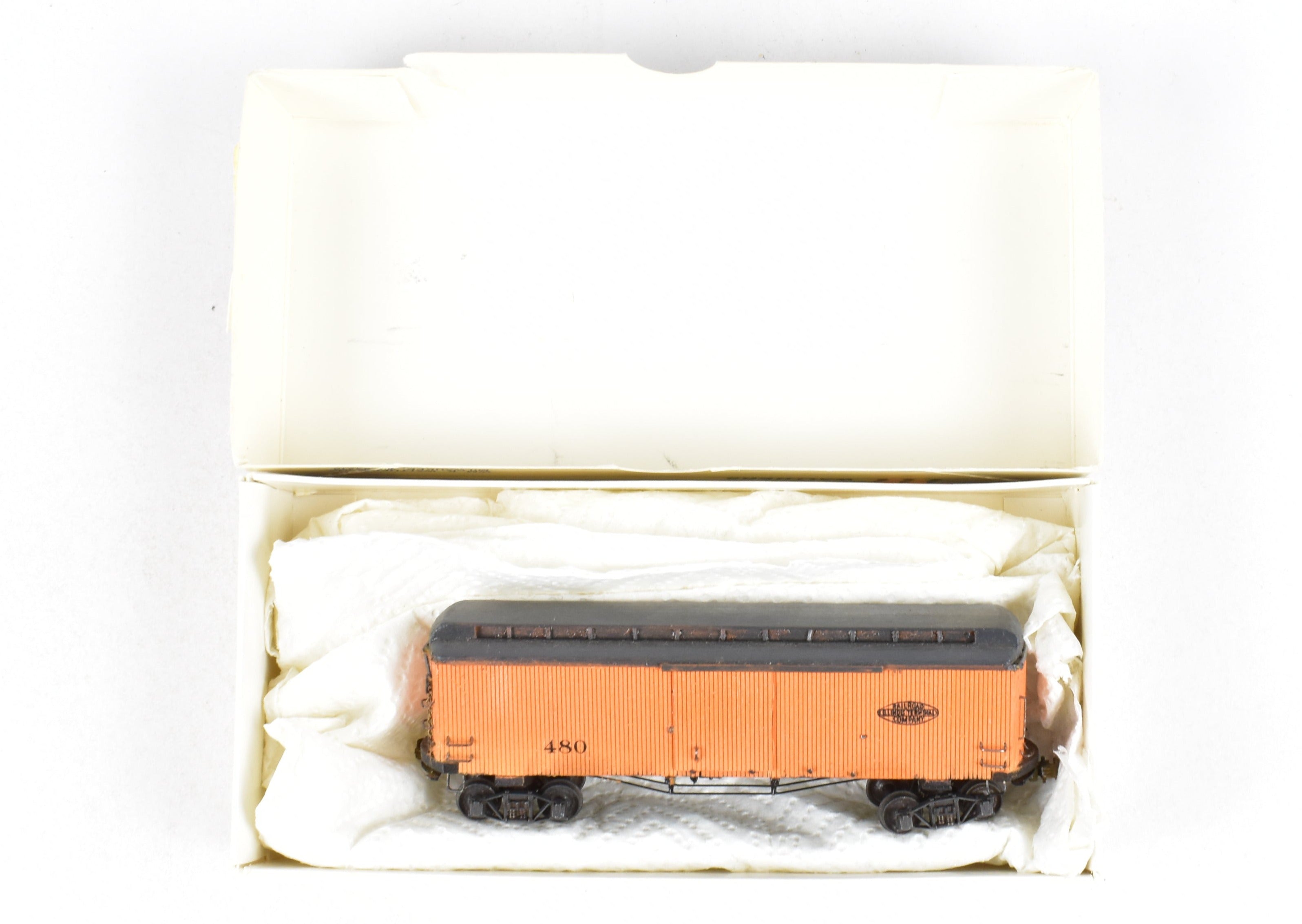 La Belle Woodworking Illinois Terminal Freight/Baggage Trailer #480, Well-Built & Painted