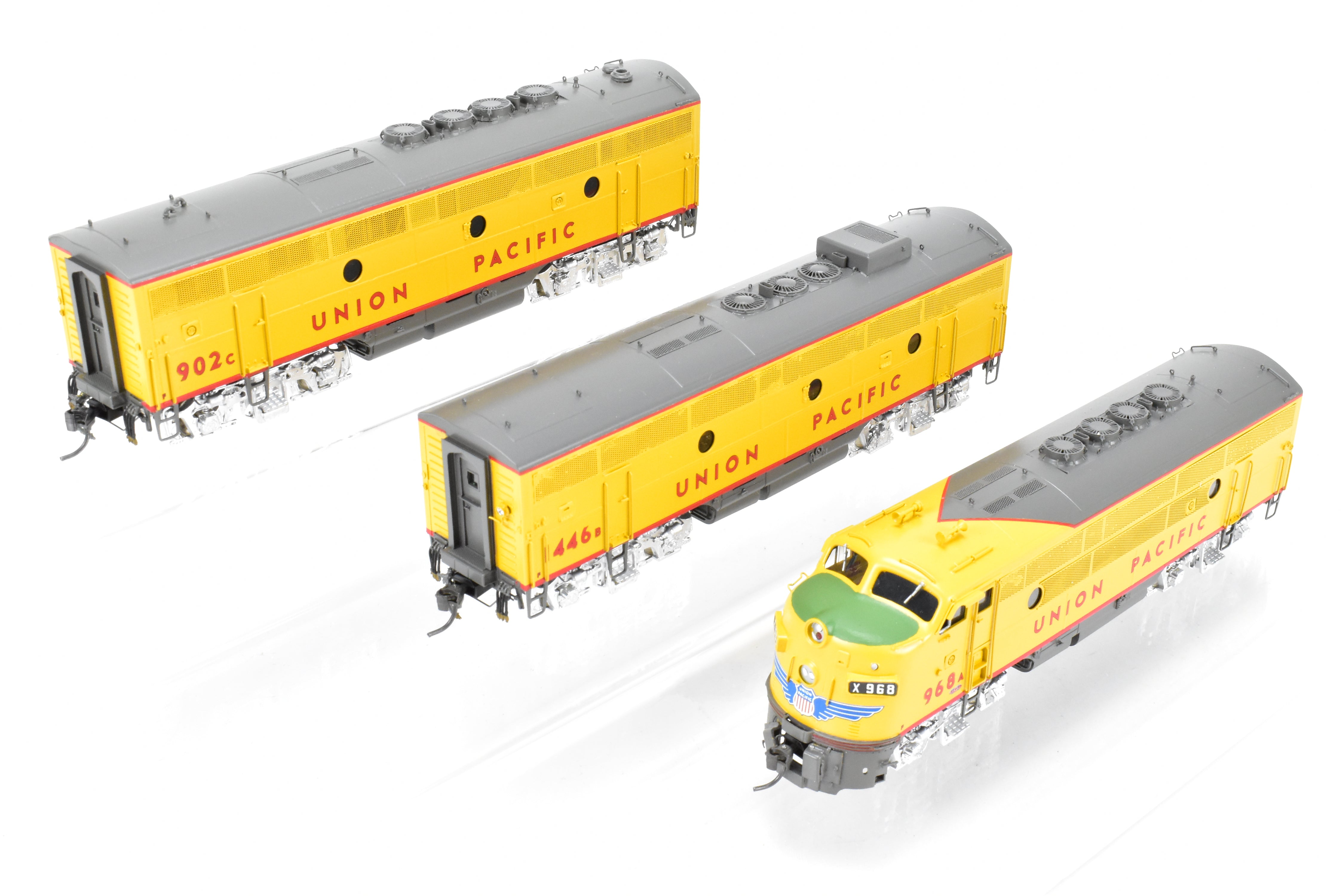 HO Scale Brass OMI Union Pacific EMD F-3 PH II A/B/B Powered Set