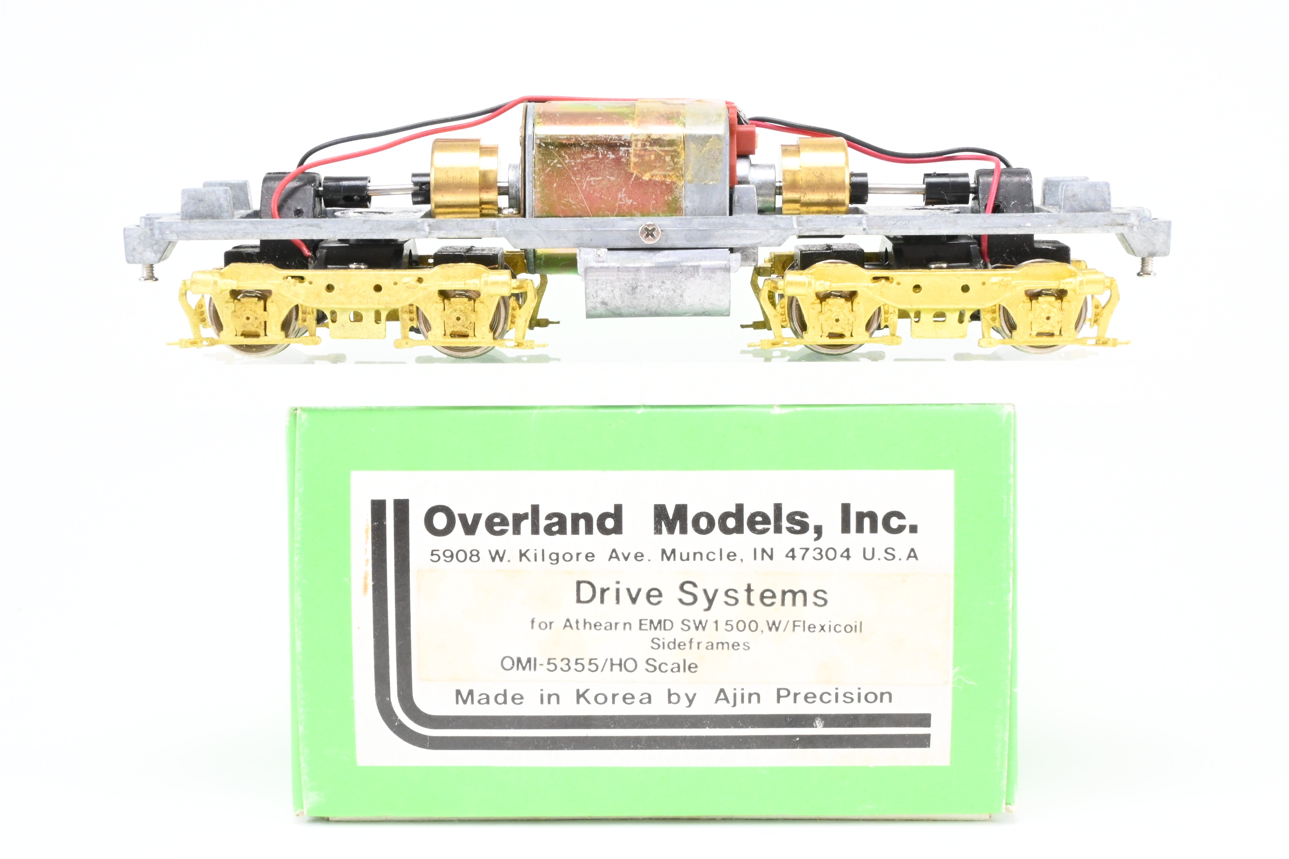 HO Scale Brass OMI - Overland Models Inc. Diverse Road Drive Systems Specially Designed for Athearn EMD SW1500 Locomotives with Flexicoil Side Frames