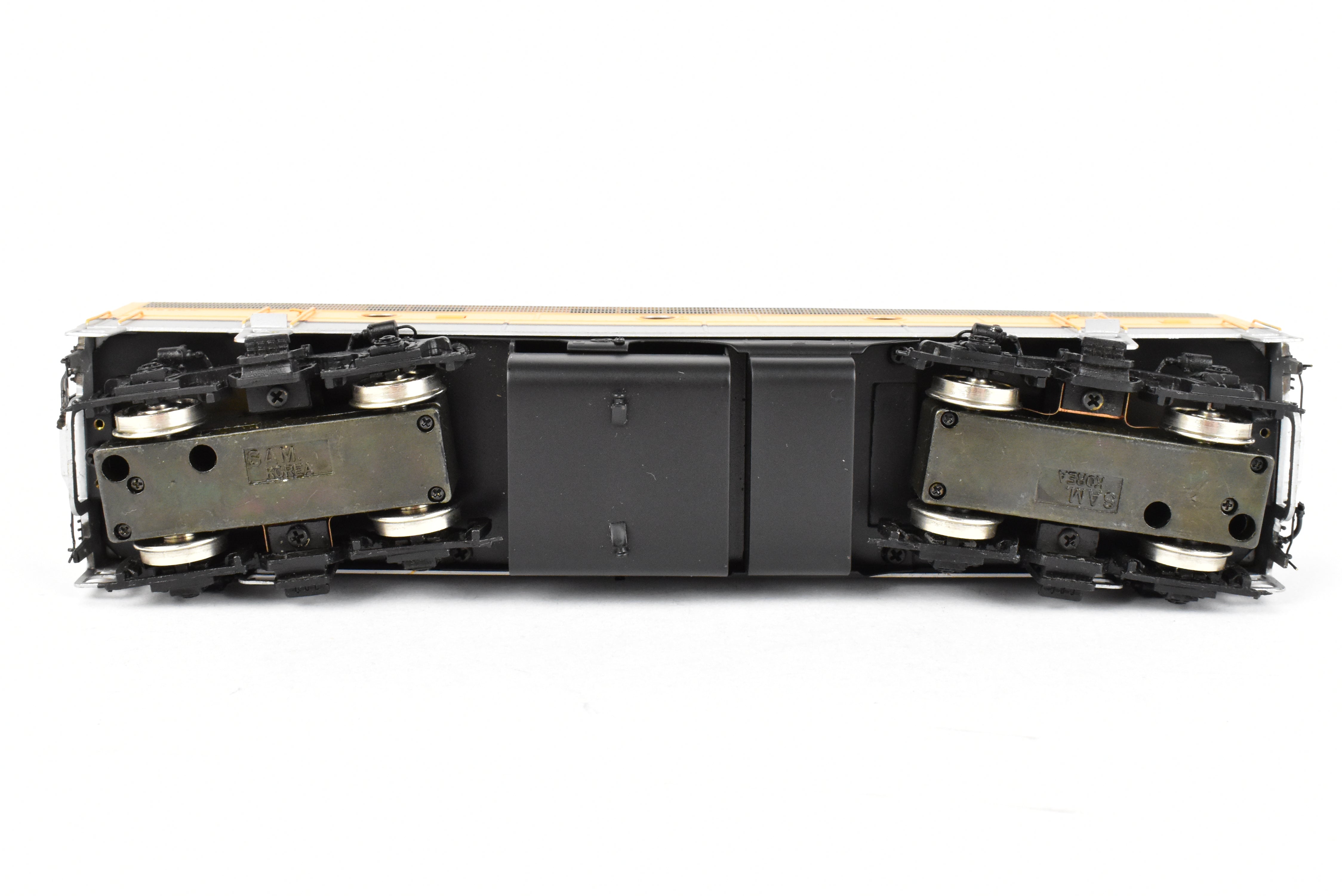 HO Scale Brass Model Train - Oriental Limited D&RGW Rio Grande EMD F9 A/B/B Set with 1750 HP Each and Factory Painted Finish