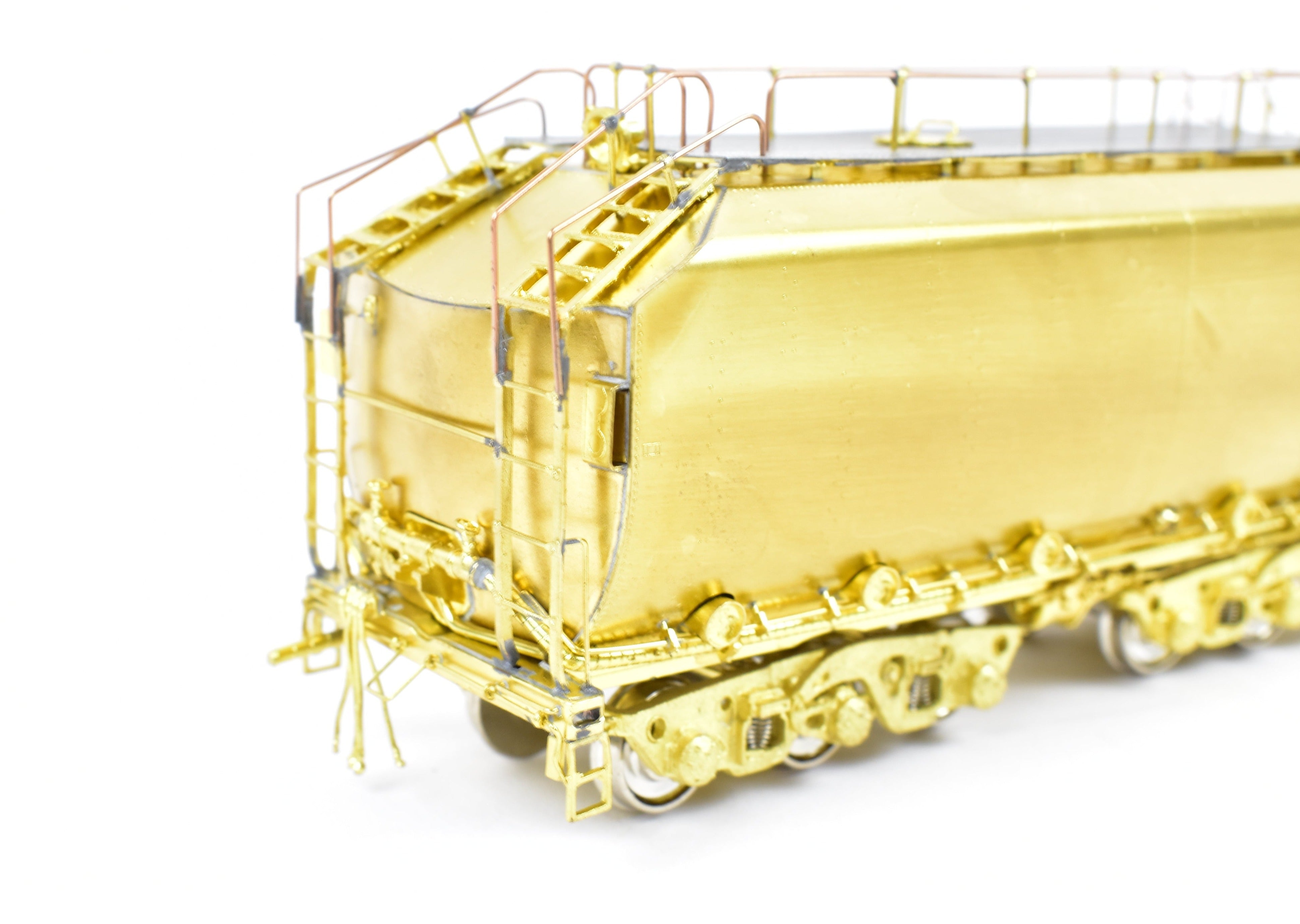 HO Scale Brass Model Train Set - Overland Models, Inc. Union Pacific GE 8500 HP Gas Turbine Big Blow 3-Unit Unpainted Set with Raised Farr Inlet Silencer and Riveted Tender