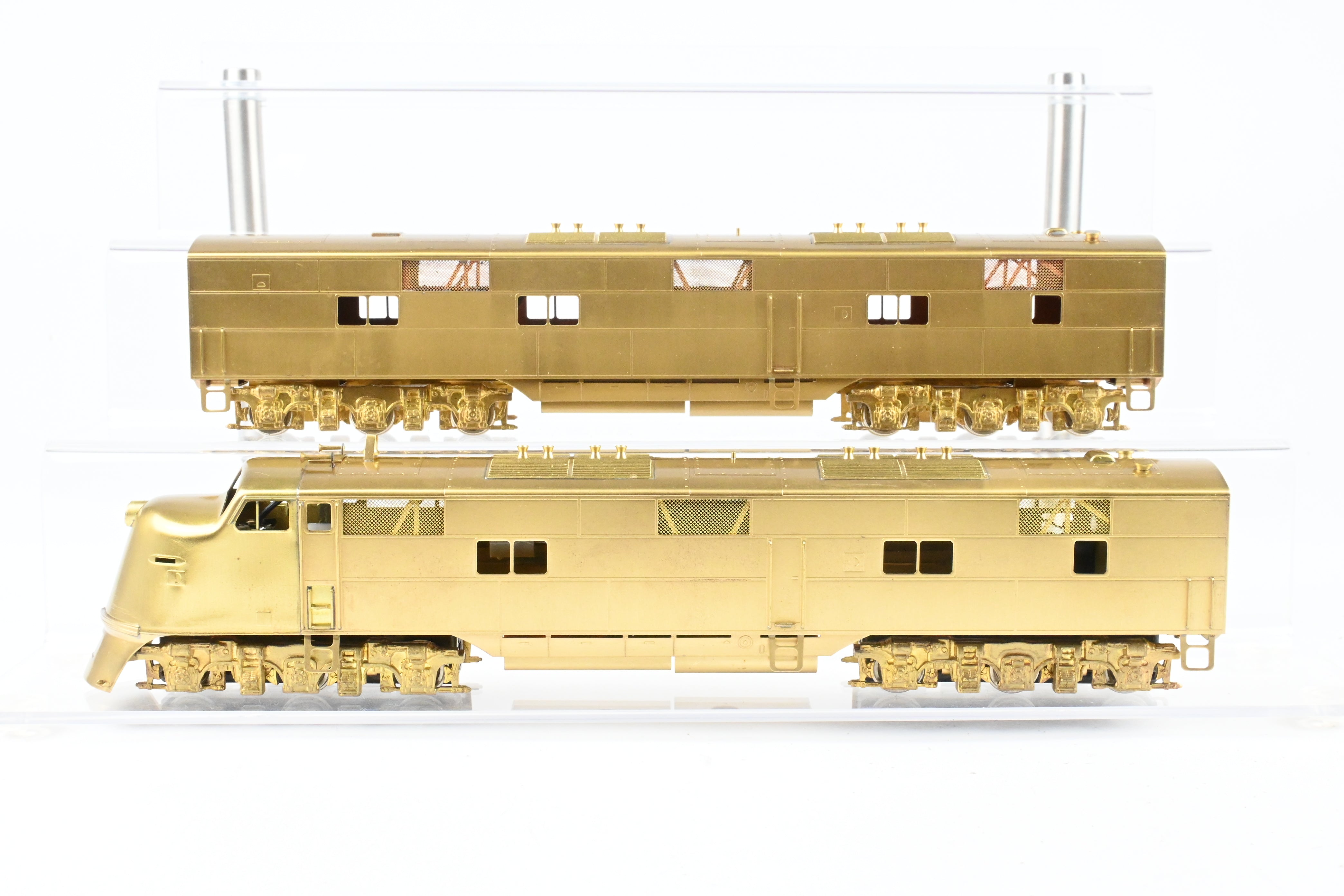 HO Scale Brass Hallmark Model Train Sets of Various Roads - EMD E3/6 A/B Set with Powered A Unit and Unpowered B Unit