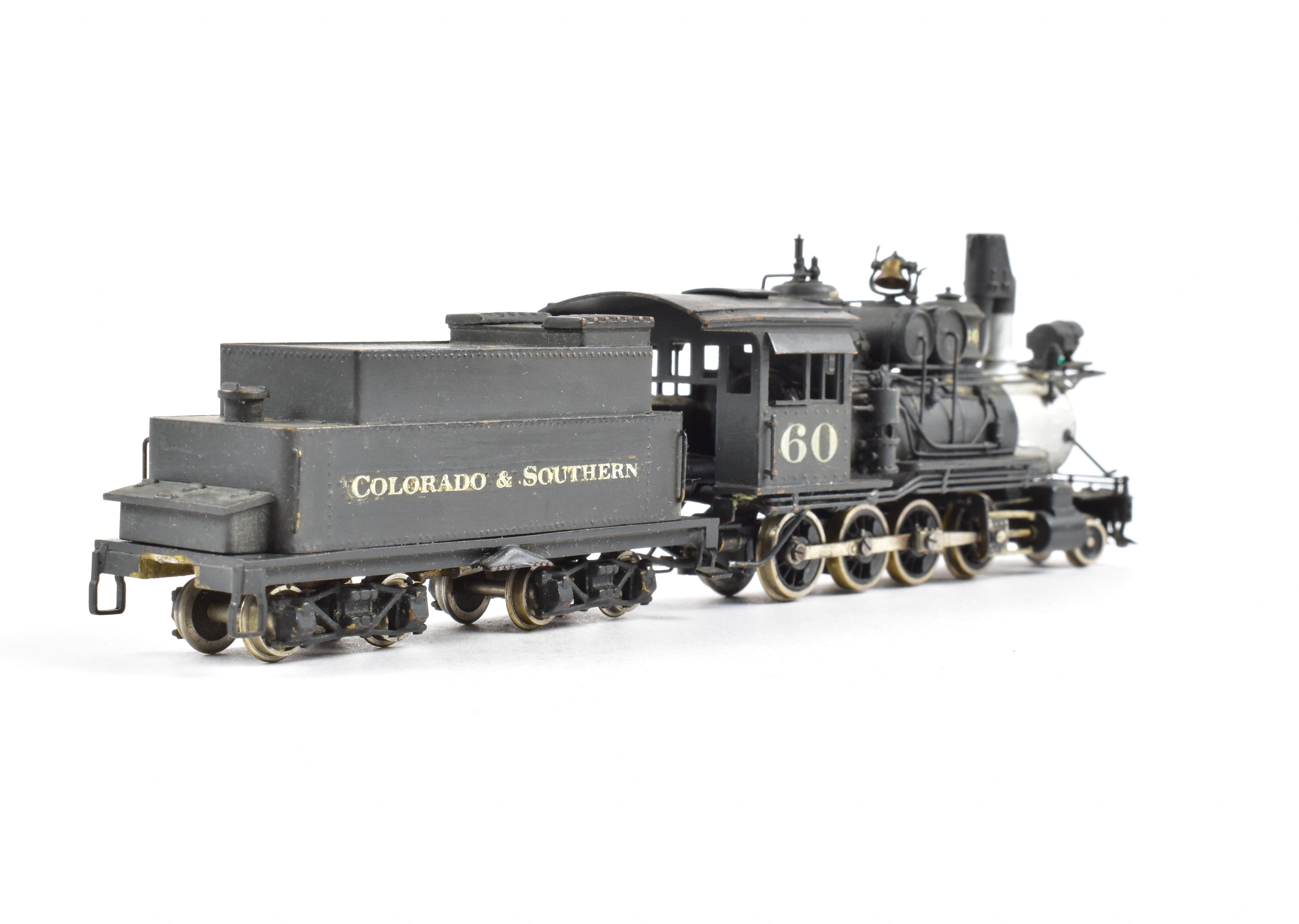 HOn3 Scale Brass Pacific Fast Mail (PFM) Model Train - United C&S - Colorado & Southern #60 2-8-0 Custom Painted Locomotive