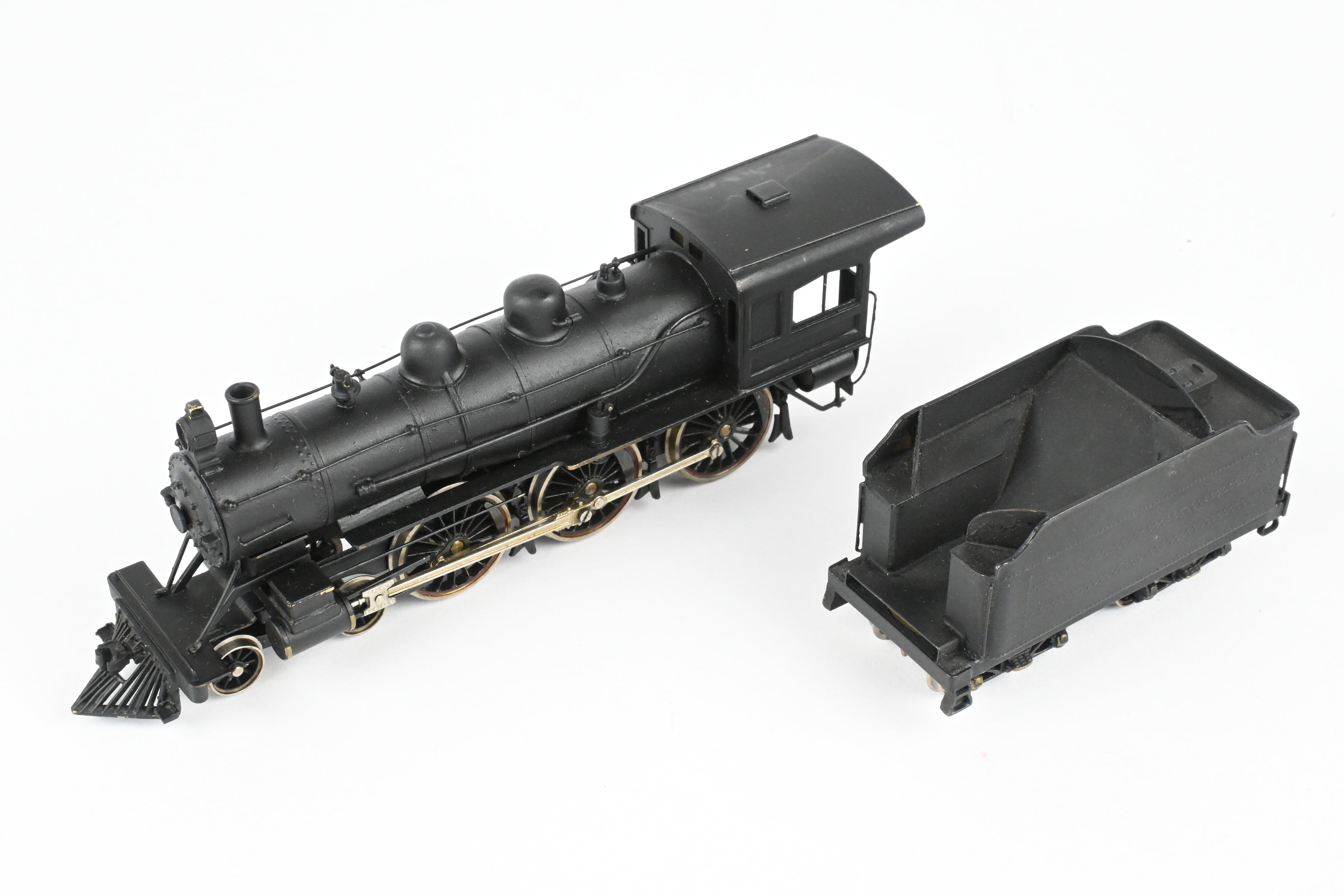 HO Scale Brass Ken Kidder Lake Shore & Michigan Southern (LS&MS) - New York Central (NYC) 4-6-0 Custom Painted and Unlettered Model Train