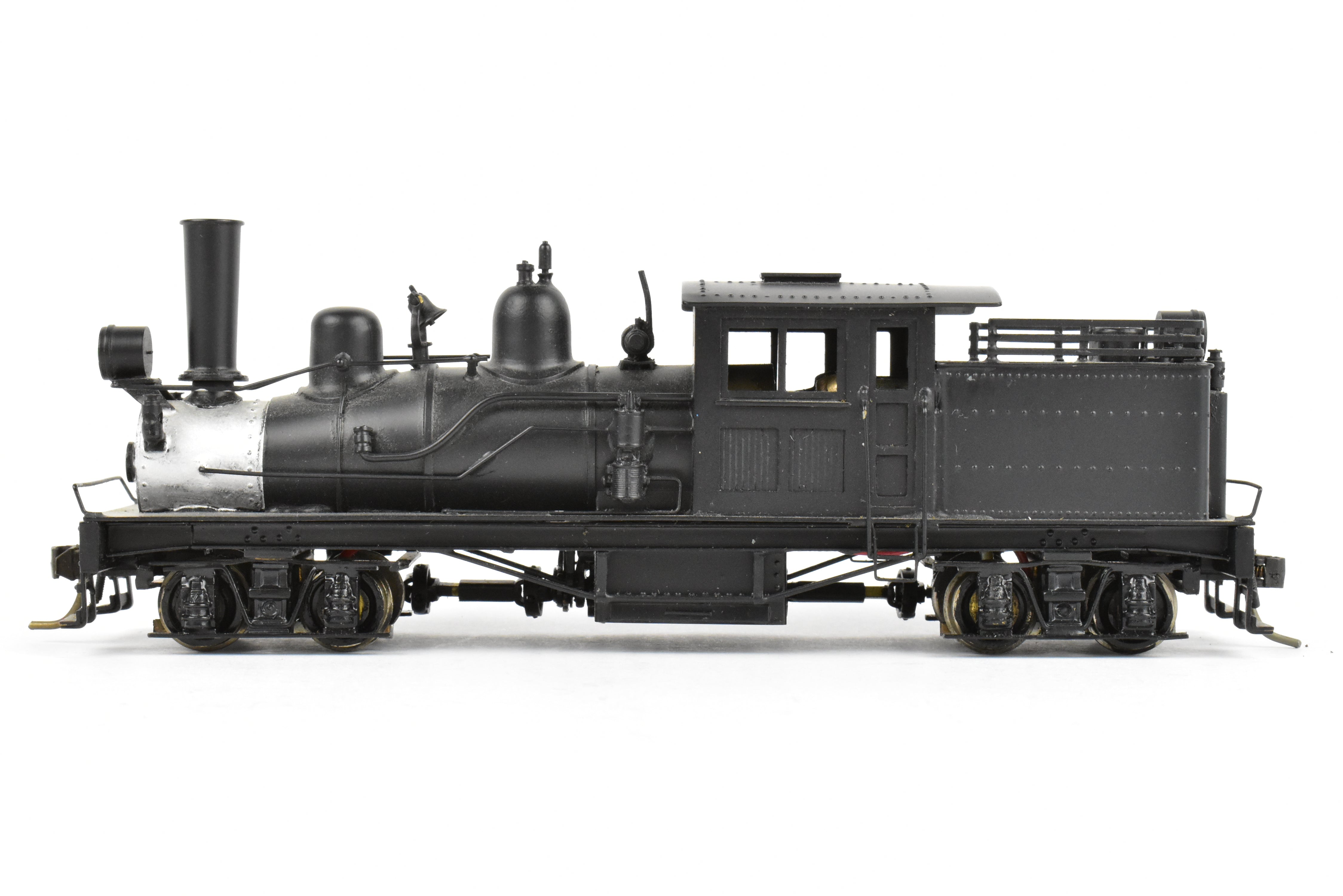 High - Quality HO Scale Brass PFM - United 2 - Truck Class B Shay Geared Locomotive for Model Railroads, CP Version Without Lettering