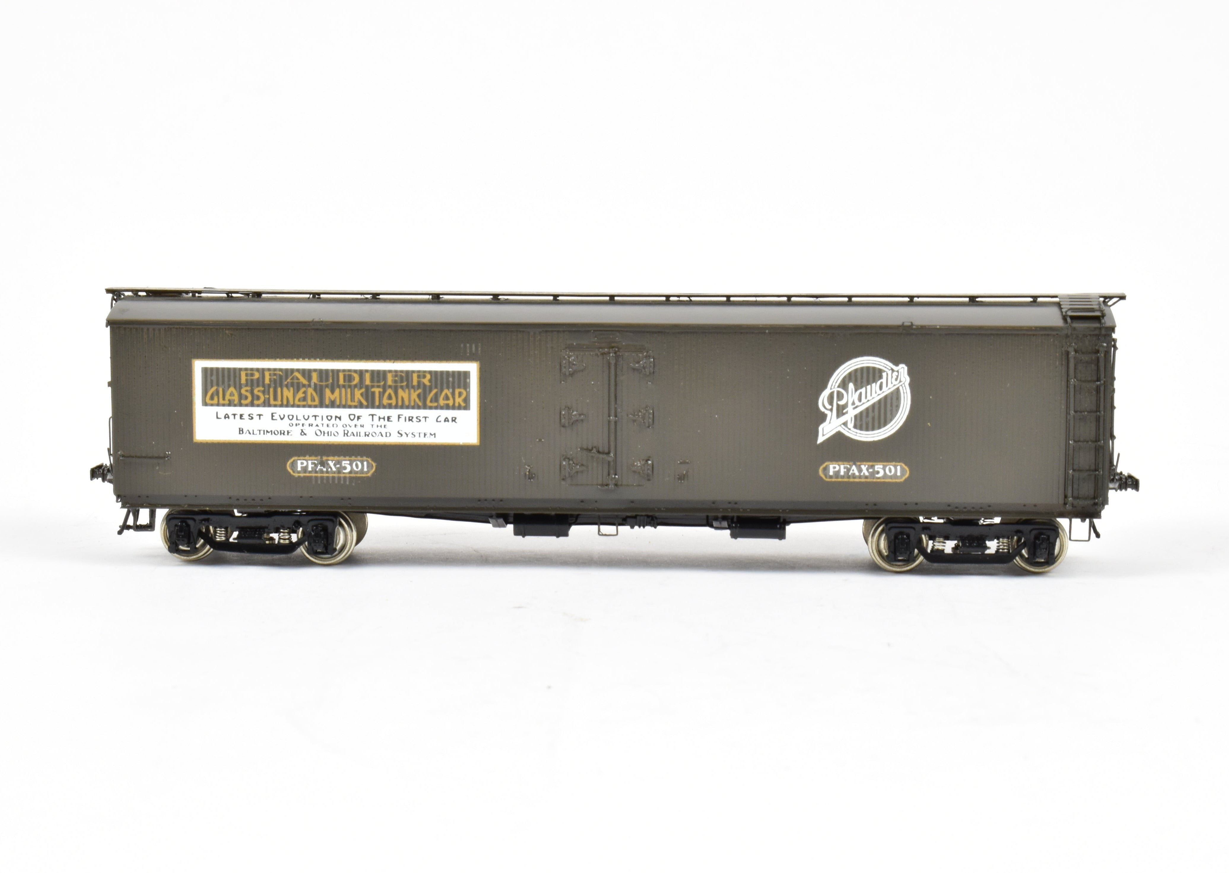 1987 HO Brass Precision Scale Co. 50' Pfaudler Milk Tank Car Model