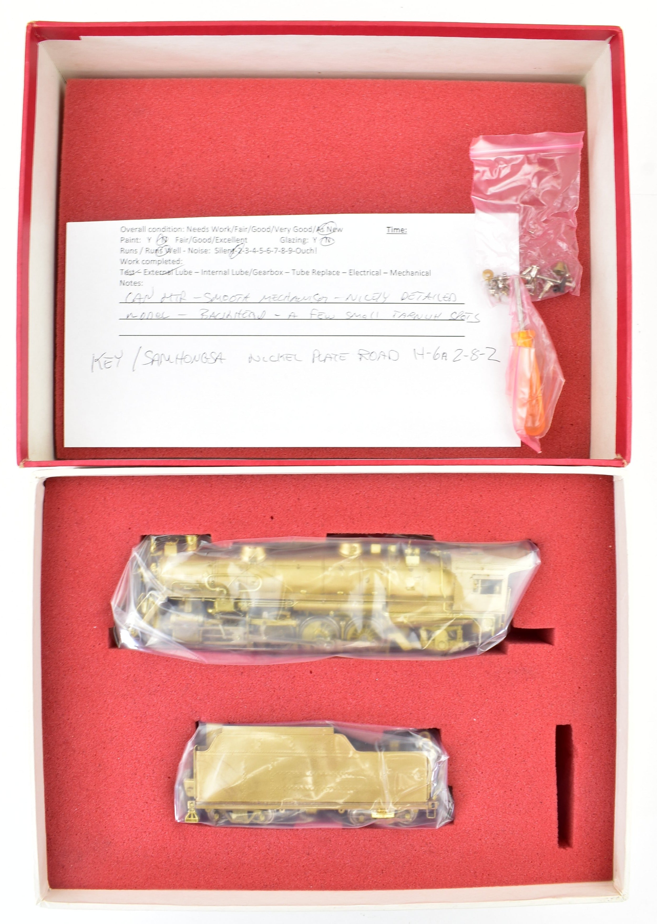 HO Scale Brass Key Imports NKP #586 H-6a 2-8-2 USRA Light Mikado Model