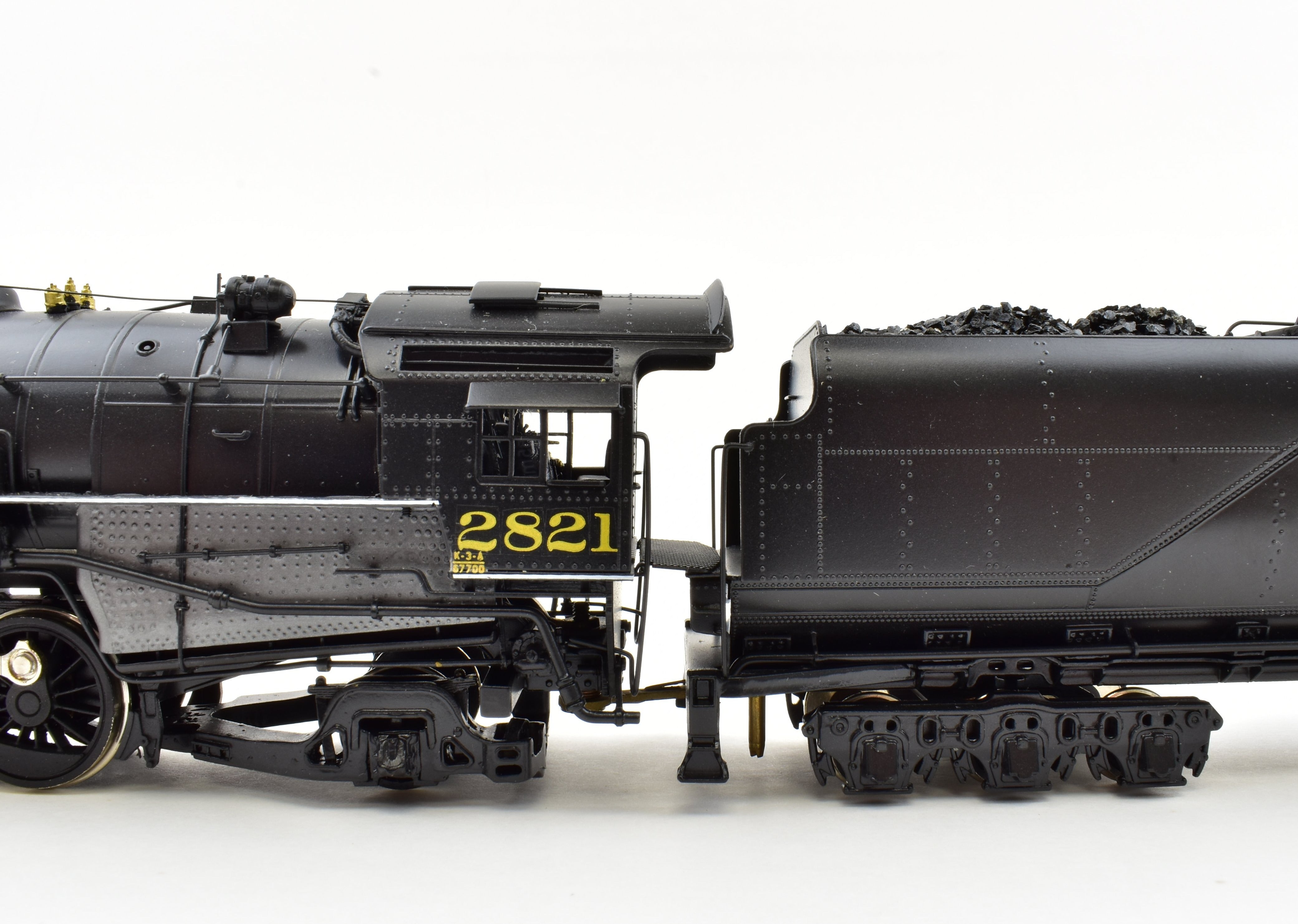 Highly Detailed HO Scale Brass Pacific Fast Mail Model - United C&O Chesapeake & Ohio 2-8-2 K-3 Mikado Crown Model with Pro-Paint #2821 from 1978