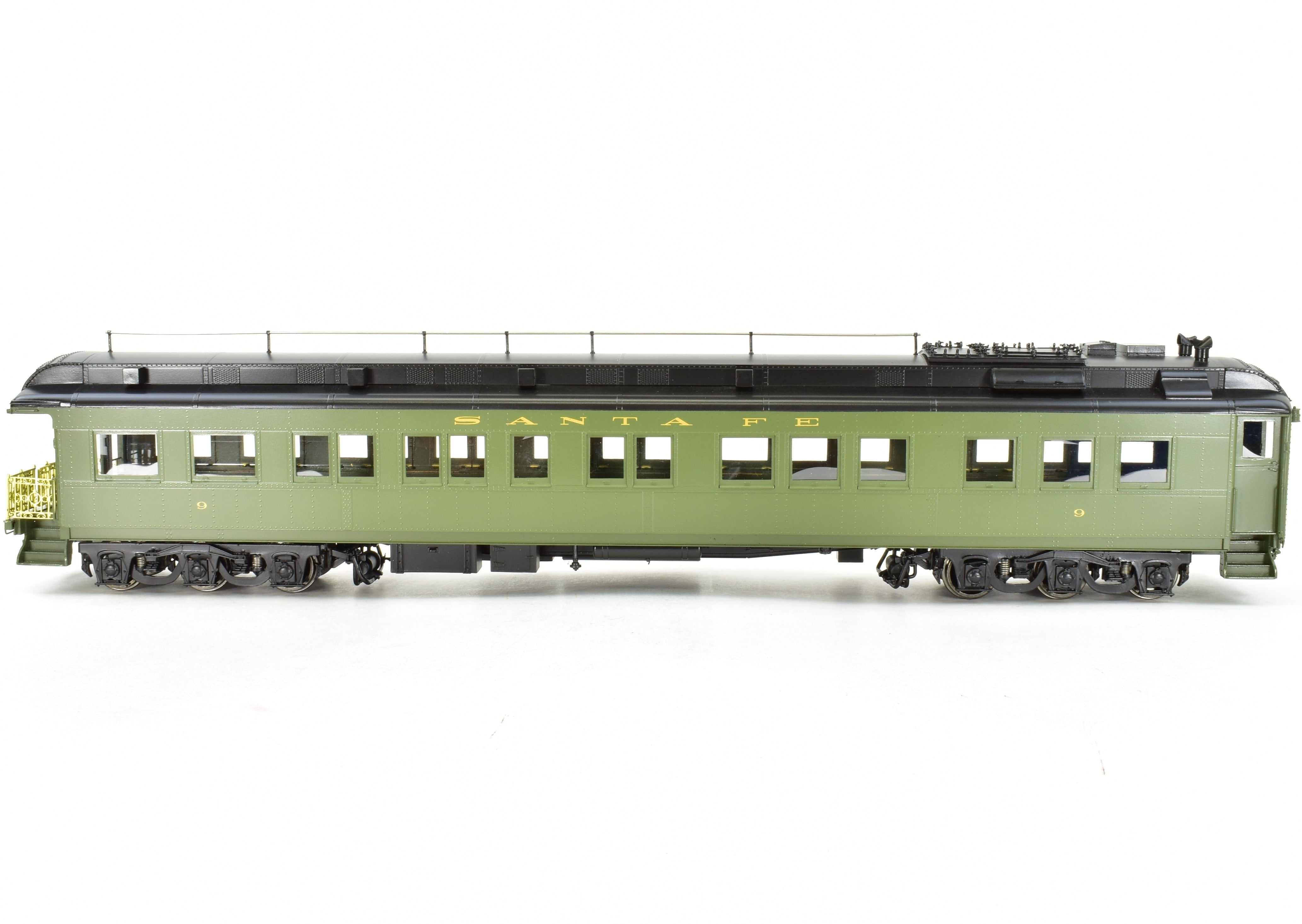 O Scale 1:48 Pecos River Brass ATSF - Santa Fe Heavyweight #9 Factory-Painted Business Car