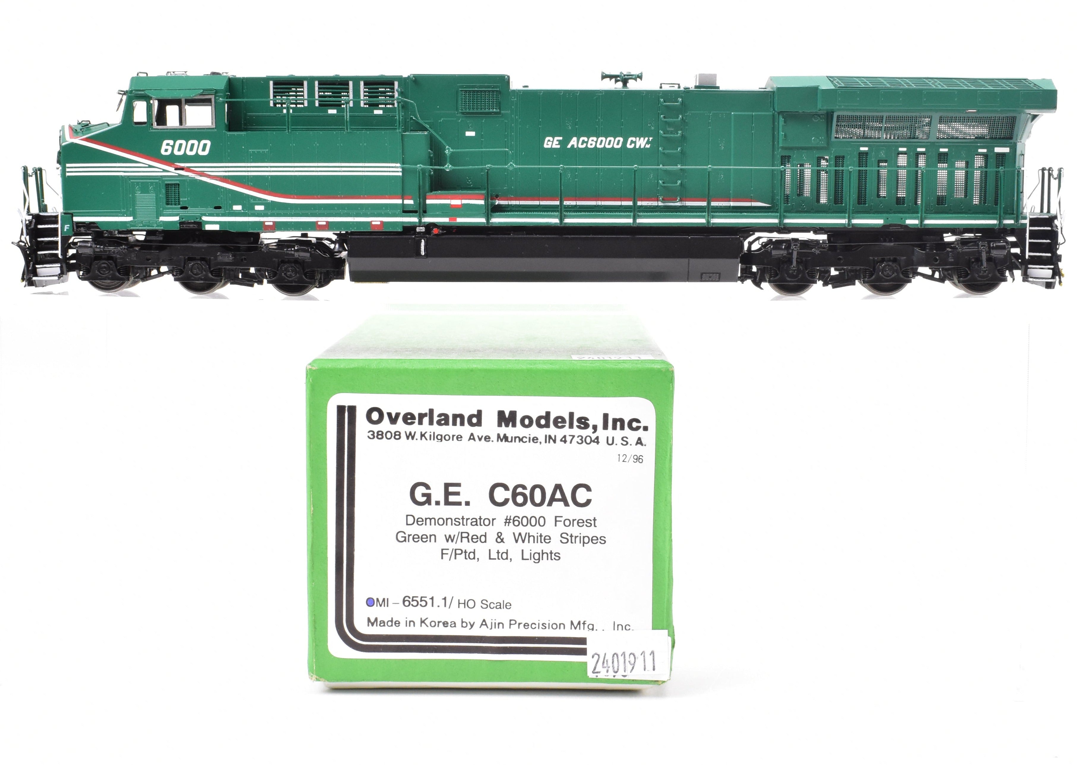 HO Brass OMI GECX General Electric C60AC Demo Factory Painted #6000